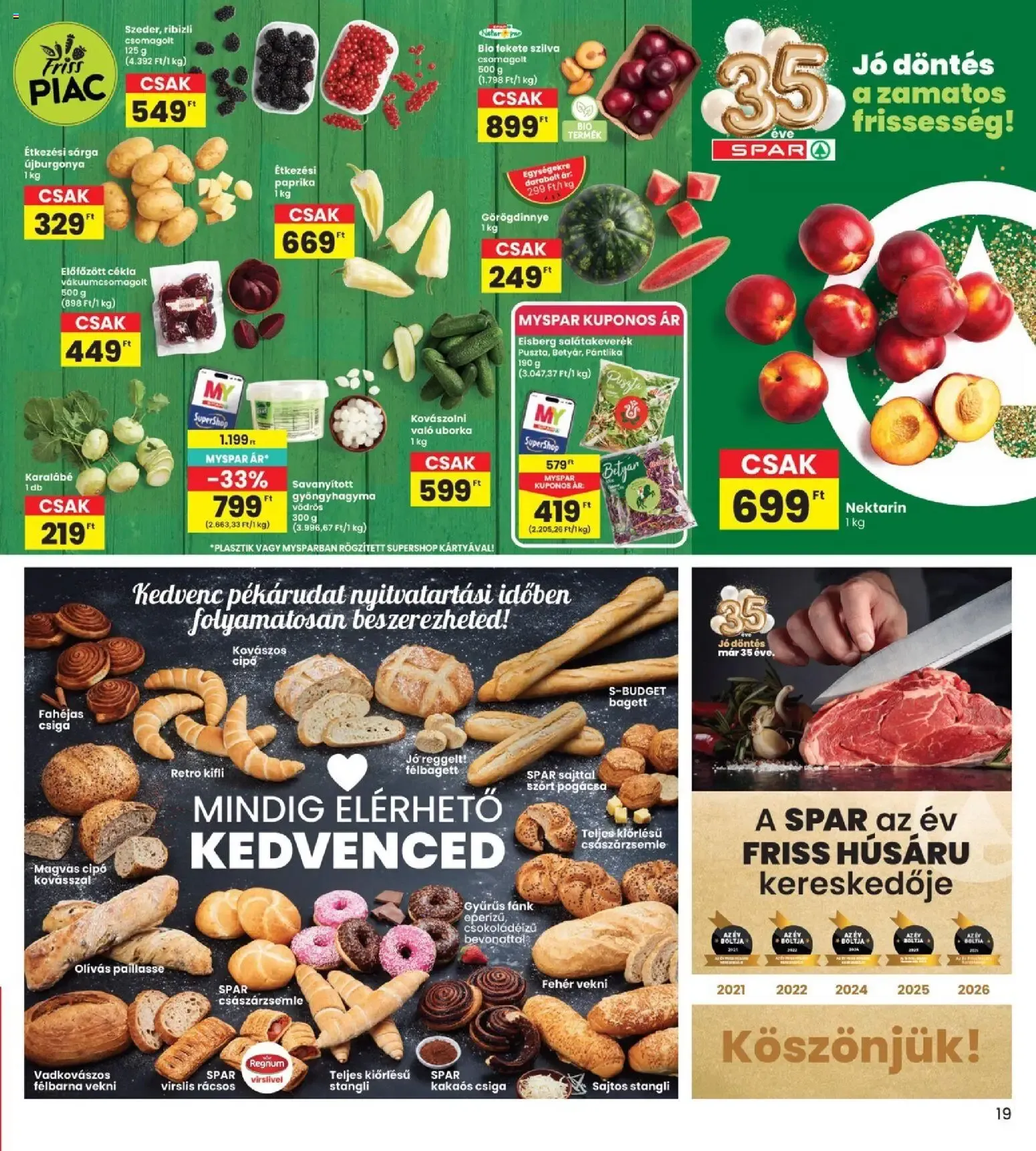 Katalógus INTERSPAR Szülinapi akciók és szuper árak! július 9.-tól július 15.-ig 2026. - Oldal 19