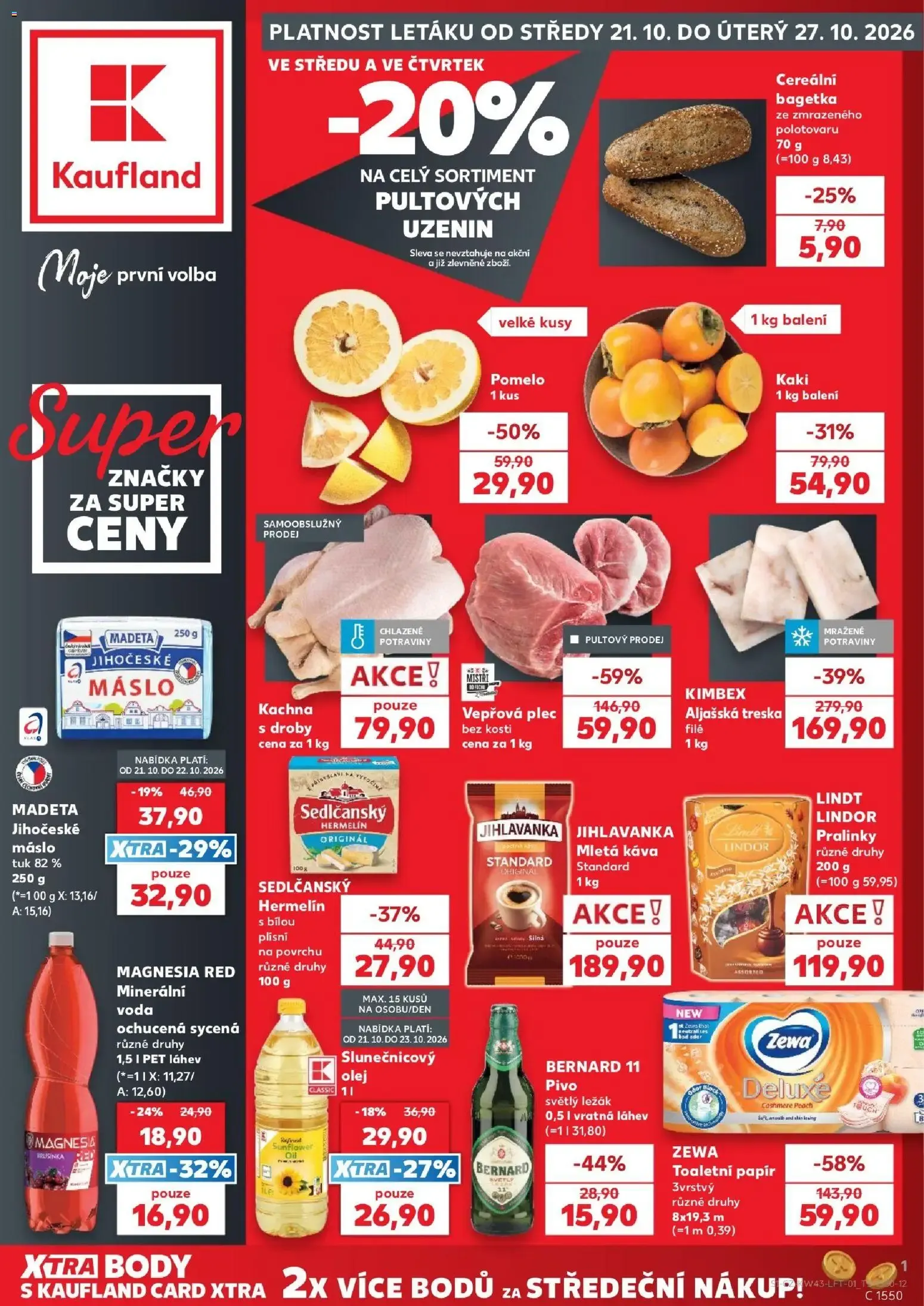 Kaufland: Platnost letáku 21.10. - 27.10.2026 - 21. října 27. října 2026 - Page 1