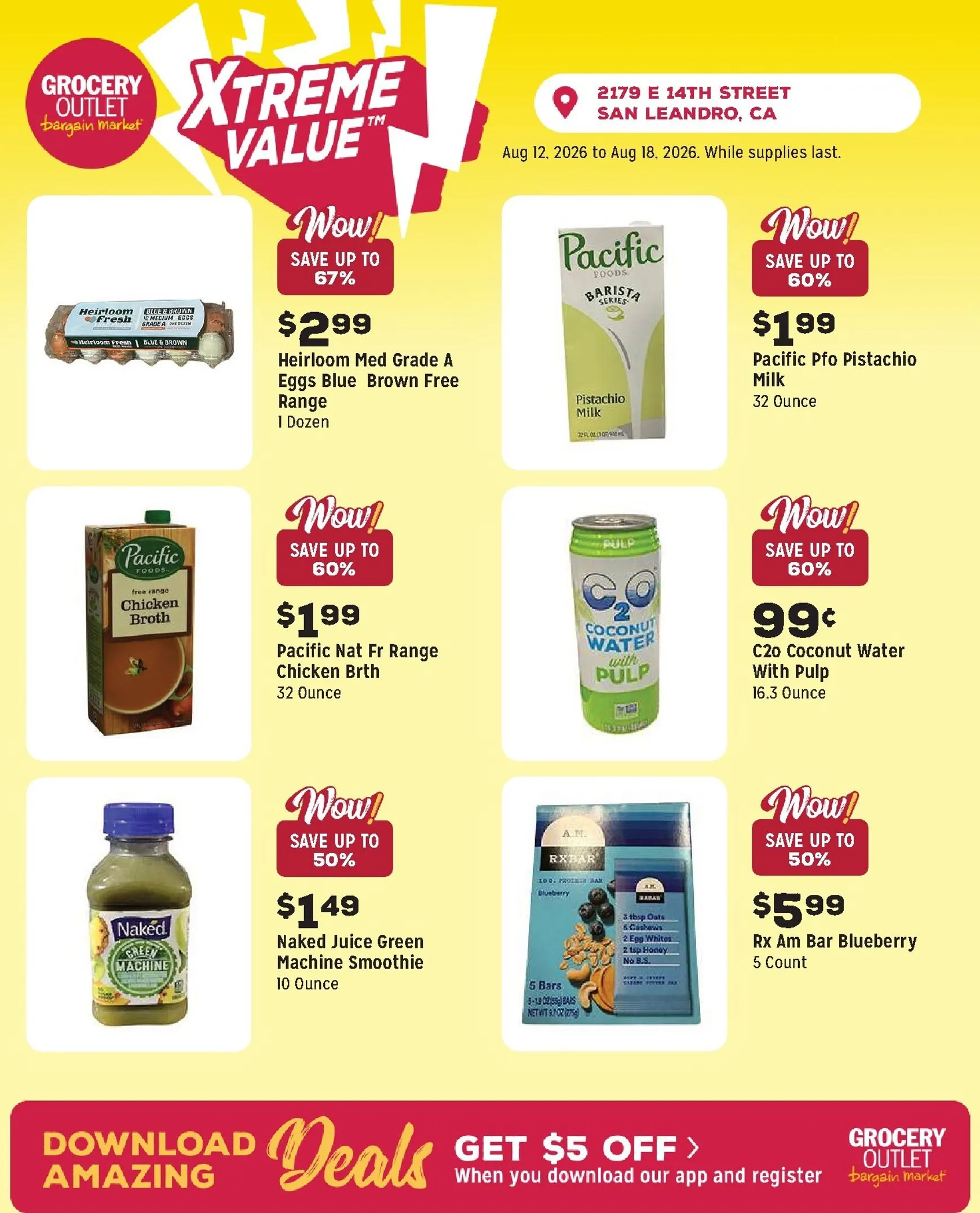 Weekly ad Grocery Outlet App Exclusive Offers from August 12 to August 18 2026 - Page 2
