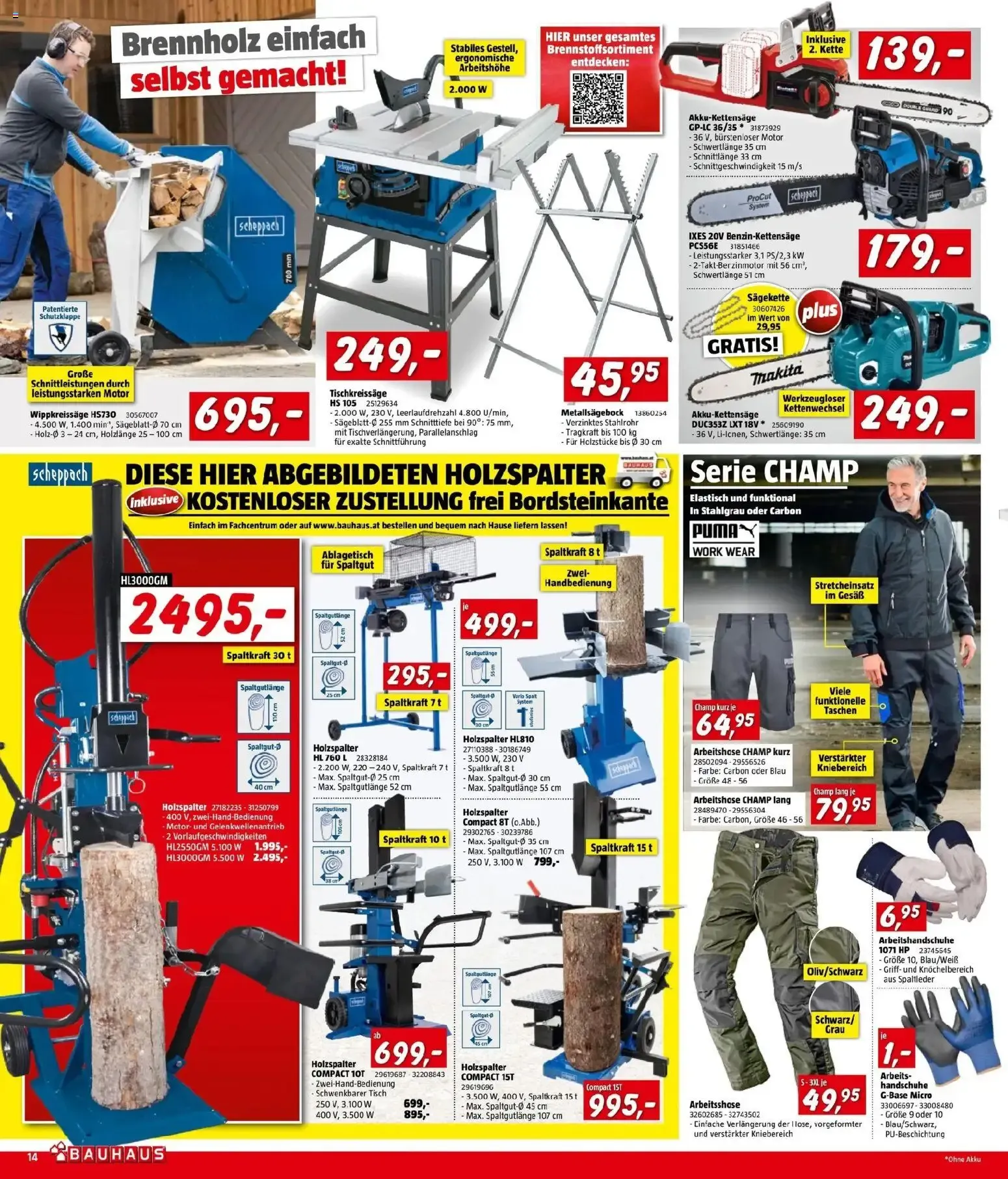 Bauhaus Pasching, Wels, Steyr von 22.07.2026 - Aktuelle Angebote von 22. Juli bis 11. August 2026 - Flugblätt seite  14
