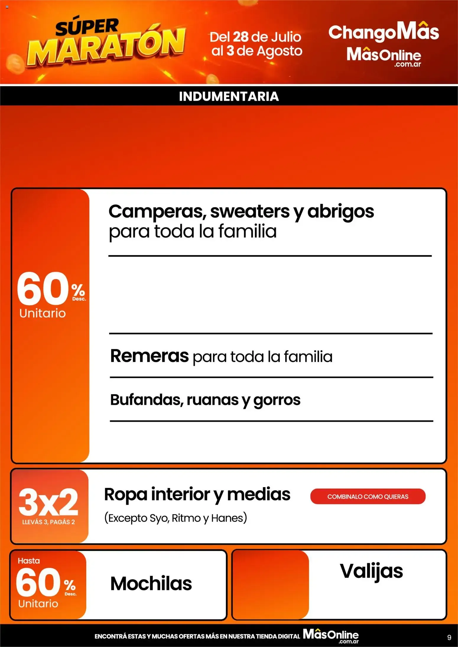 Ofertas de Changomas Súper Maratón || del 28/07/2026 - 03/08/2026 || Catálogo 28 de julio al 3 de agosto 2026 - Página 11 del catálogo