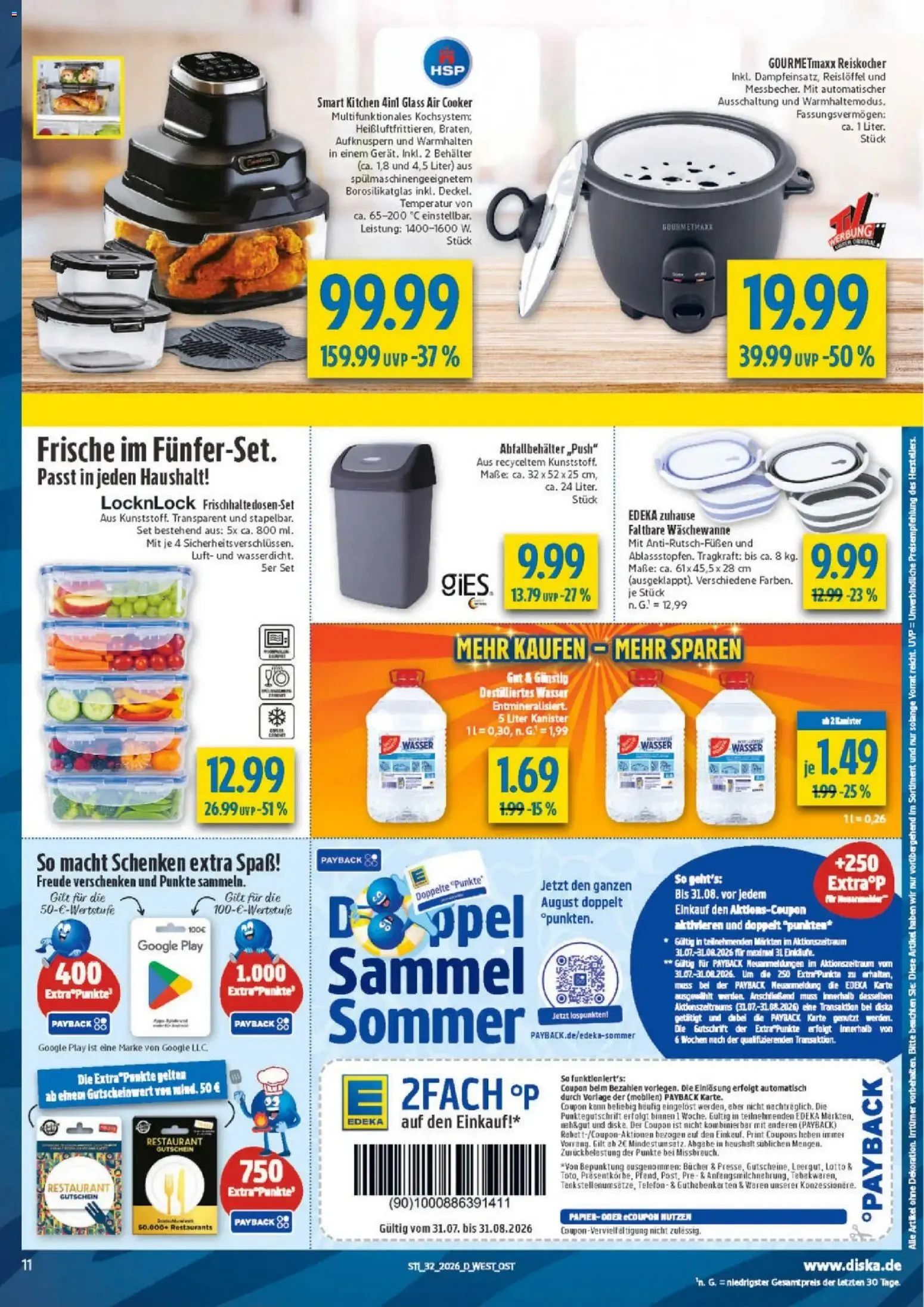 Diska - Diska Angebote Sachsen-Thüringen KW32 (ab 03.08.2026) zum Blättern von 3. August bis 8. August 2026 - Prospekt seite 11