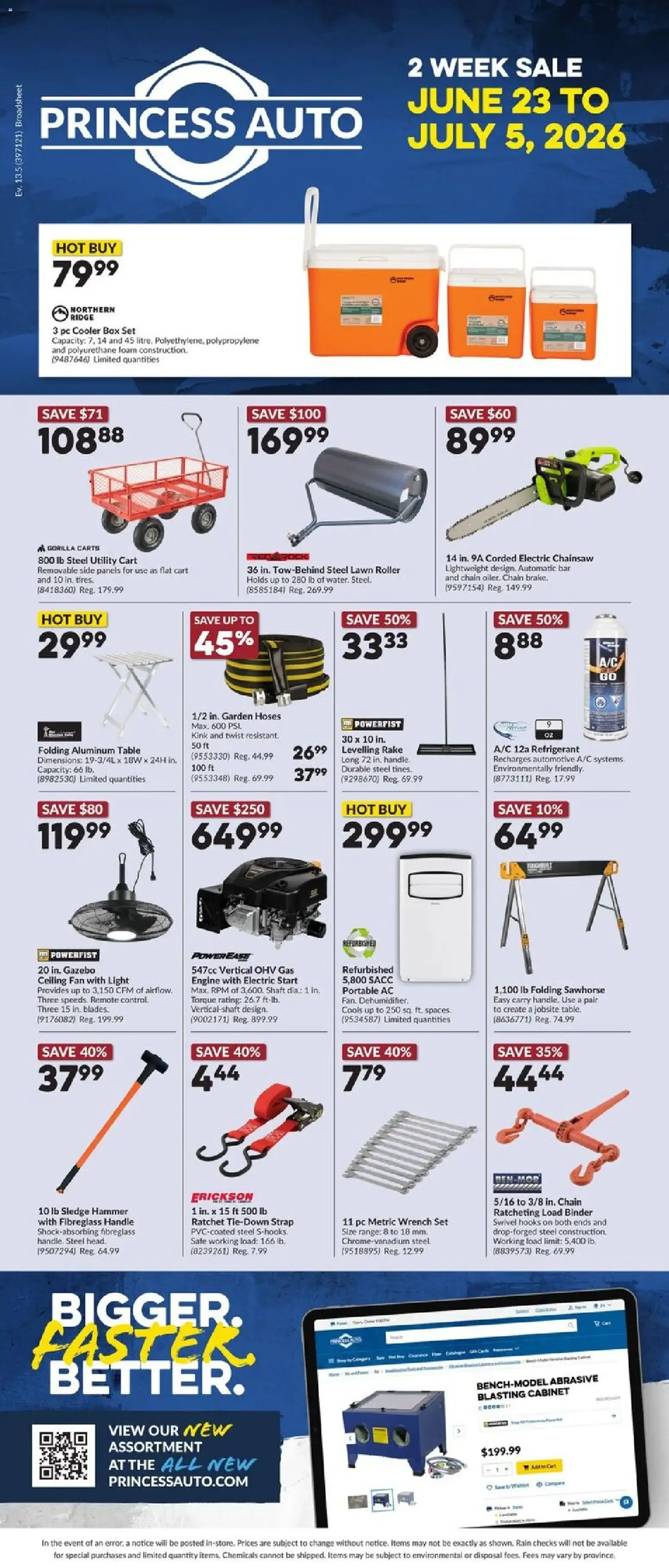 Princess Auto flyer from Jun 23, 2026 > weekly specials & deals from June 23 to July 5 2026 - flyer page 1