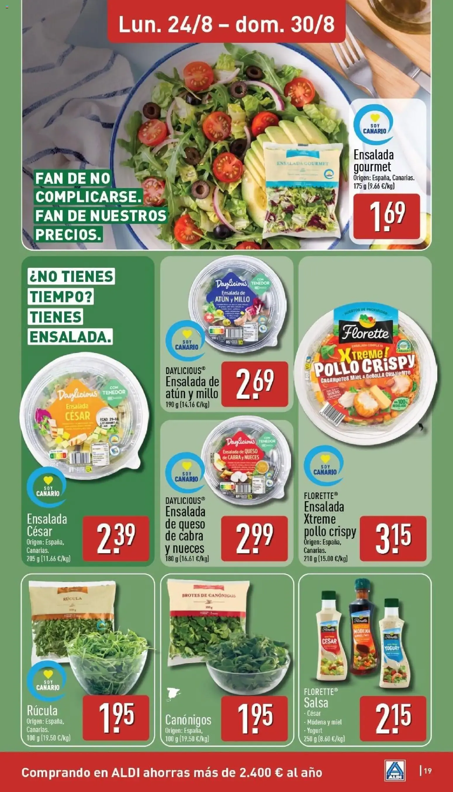 Catálogo de Aldi folleto Canarias del 24/08/2026 | Catálogo 24 de agosto al 30 de agosto 2026 - Página 19