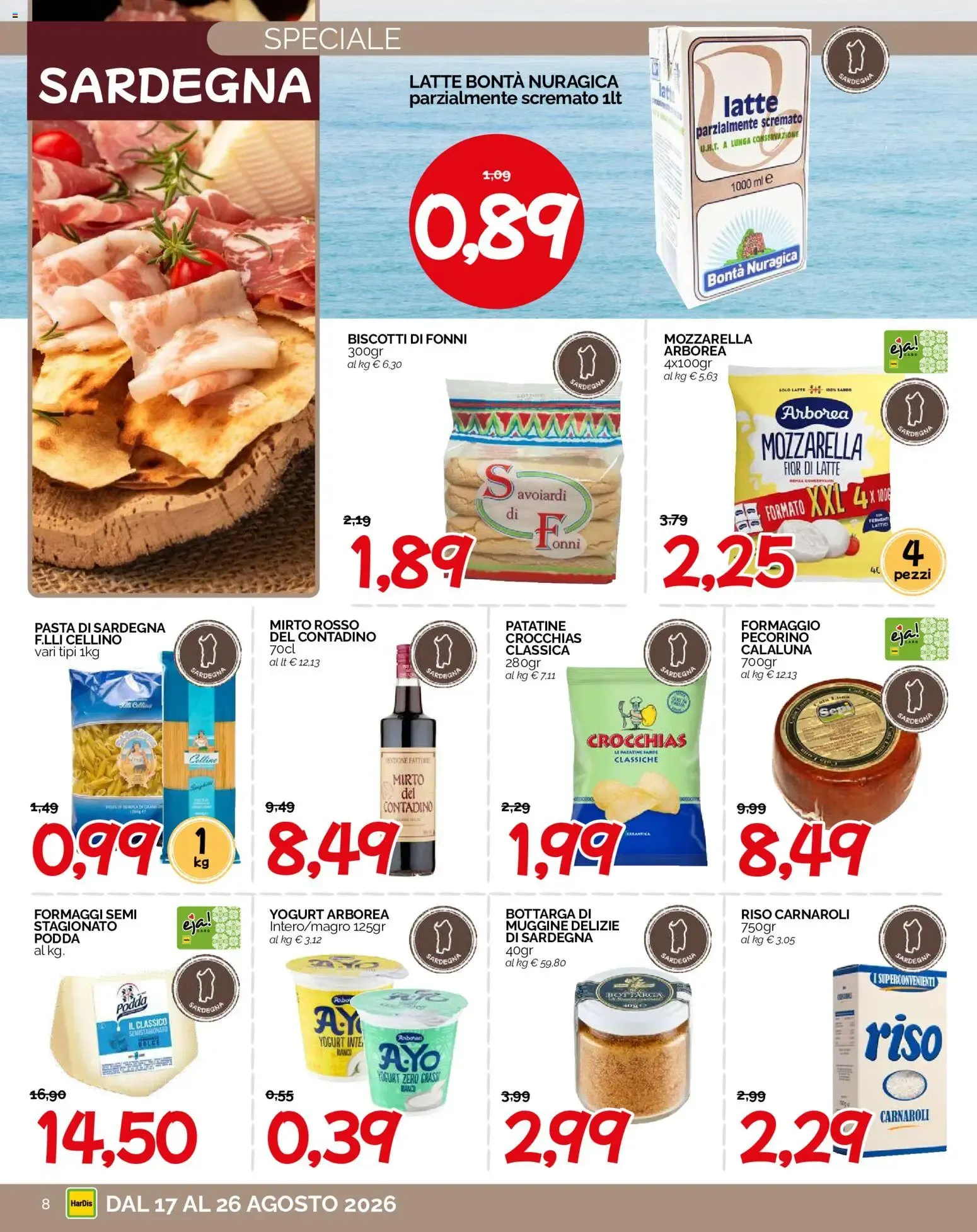 HarDis volantino dal 17/08/2026 - online Offerte da 17 agosto a 26 agosto di 2026 - Pagina del volantino 8
