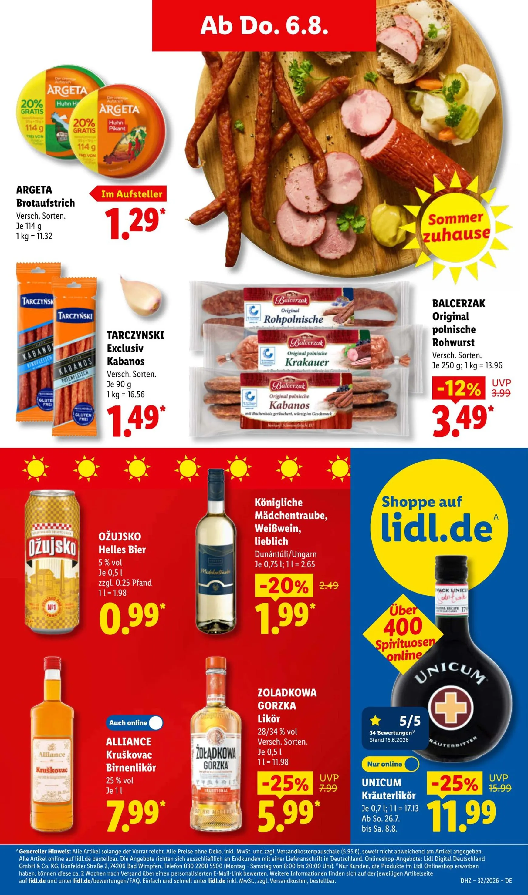 Lidl Prospekt nächste Woche – von Montag 03.08.2026 bis Samstag 08.08.2026 von 3. August bis 8. August 2026 - Prospekt seite 54