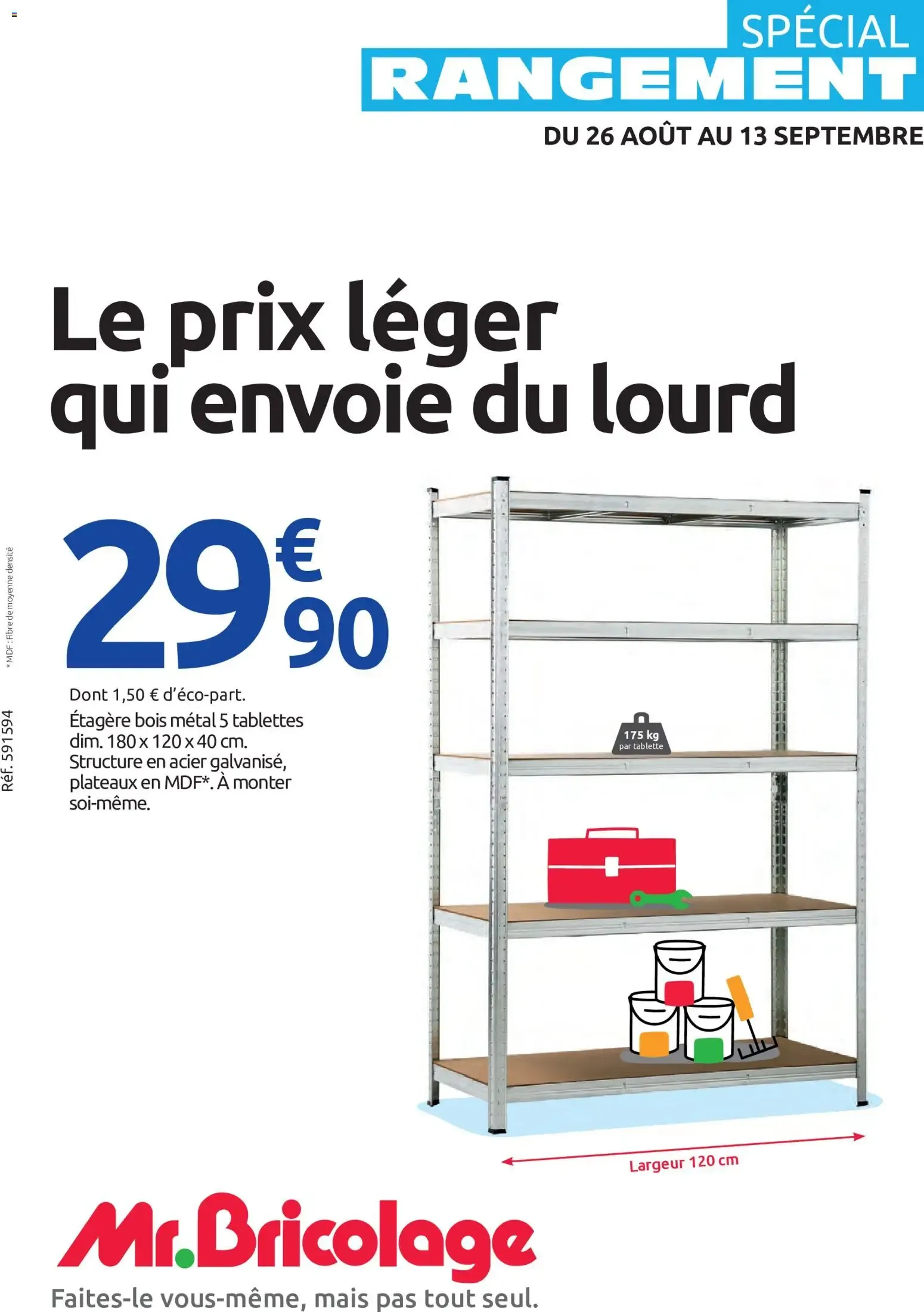 Mr. Bricolage - Spécial Rangement du 26 août au 13 septembre 2026 - Catalogue page 1