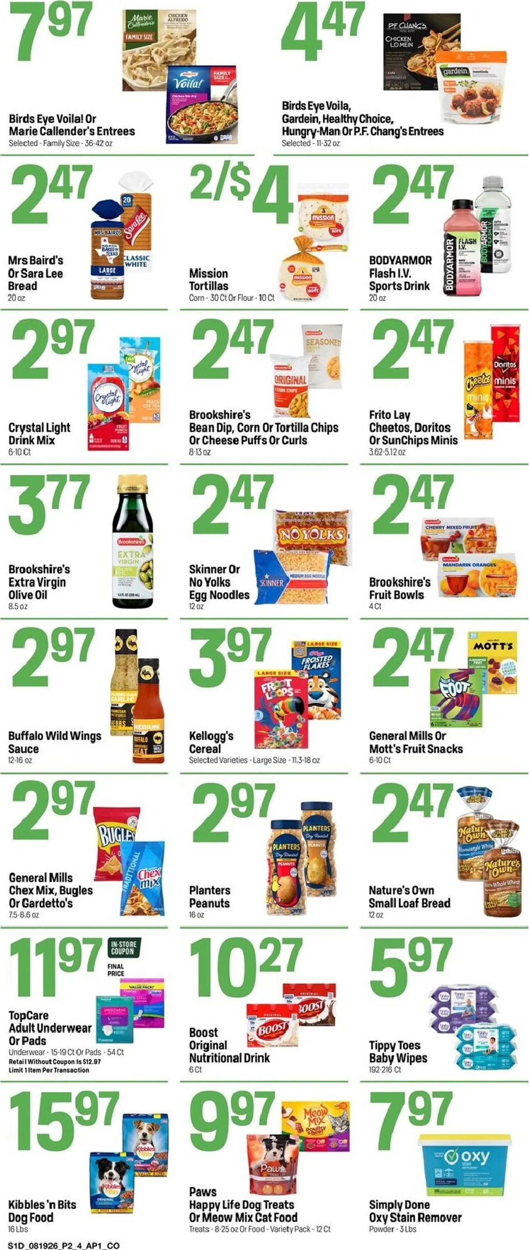 Weekly ad Current Super 1 Foods - Hot Sheet leaflet valid from Wednesday 08/19/2026 to Tuesday 08/25/2026 from August 19 to August 25 2026 - Page 2