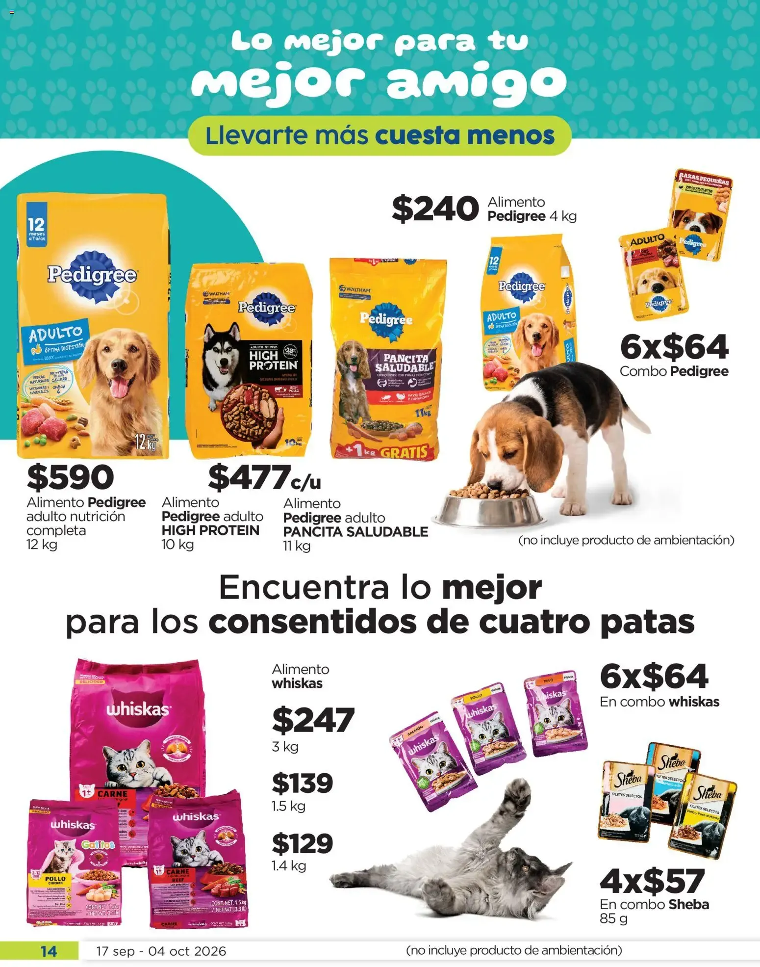Catálogo de Chedraui folleto Llevarte más cuesta menos (17/09/2026 - 04/10/2026) - catálogo en línea 17 de septiembre al 4 de octubre 2026 - Pagina 14