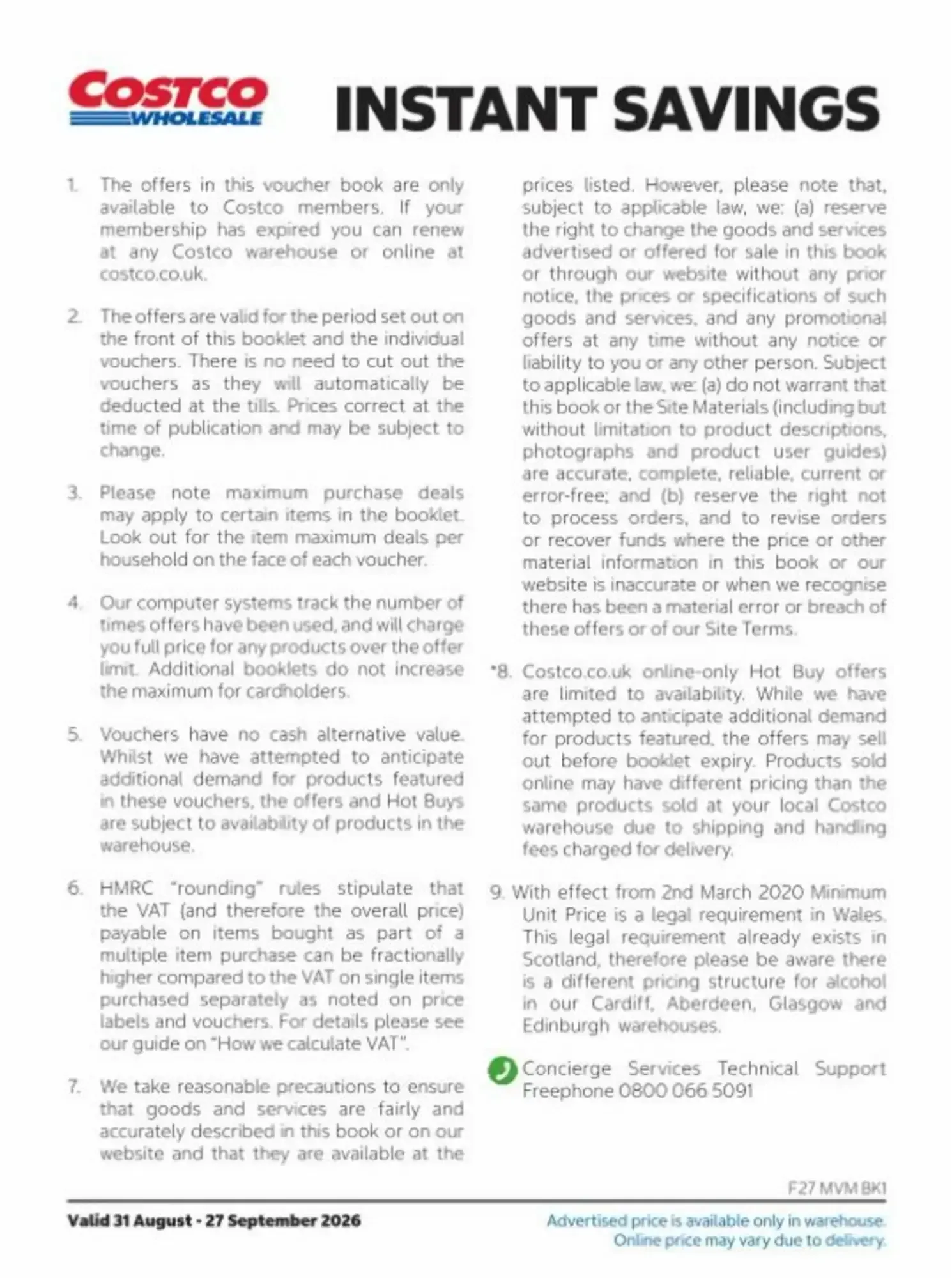 Costco leaflet from 31 August to 27 September 2026 - Catalogue Page 21
