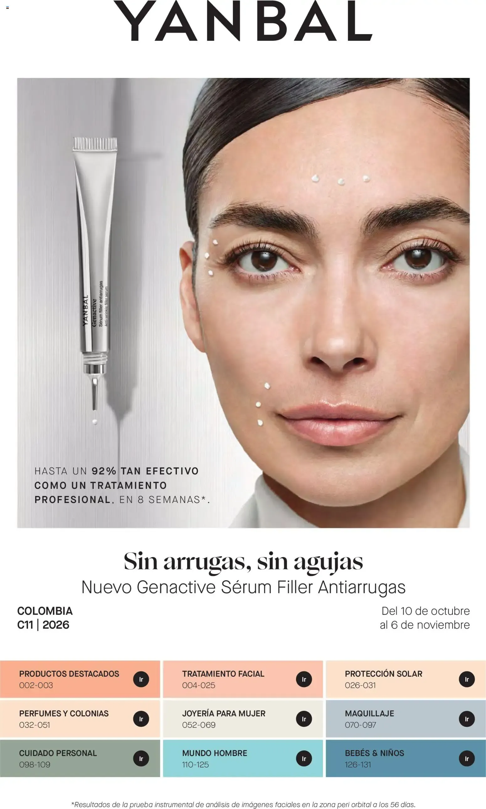 Catalogo de Yanbal - Colombia C11/2026: Sin arrugas, sin agujas Nuevo Genactive Sérum Filler Antiarrugas 10 de octubre al 6 de noviembre 2026 - Pag 1