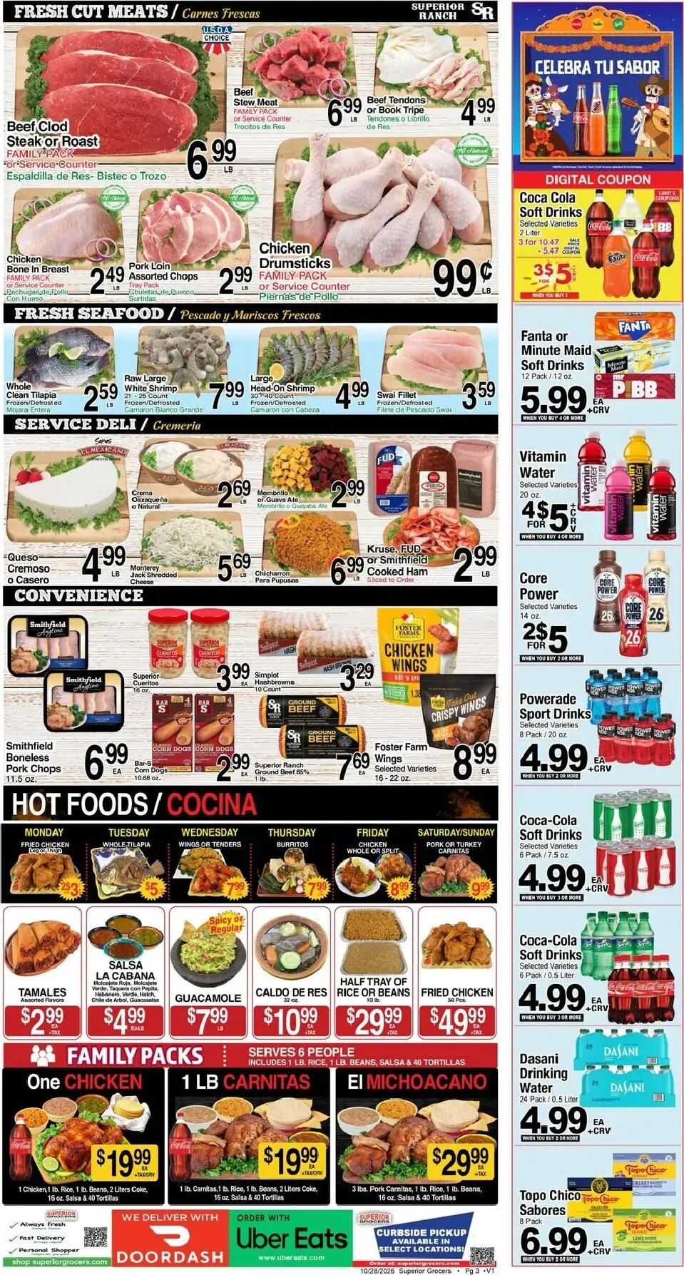 Weekly ad Current Superior Grocers leaflet valid from Wednesday 10/28/2026 to Tuesday 11/03/2026 from October 28 to November 3 2026 - Page 3