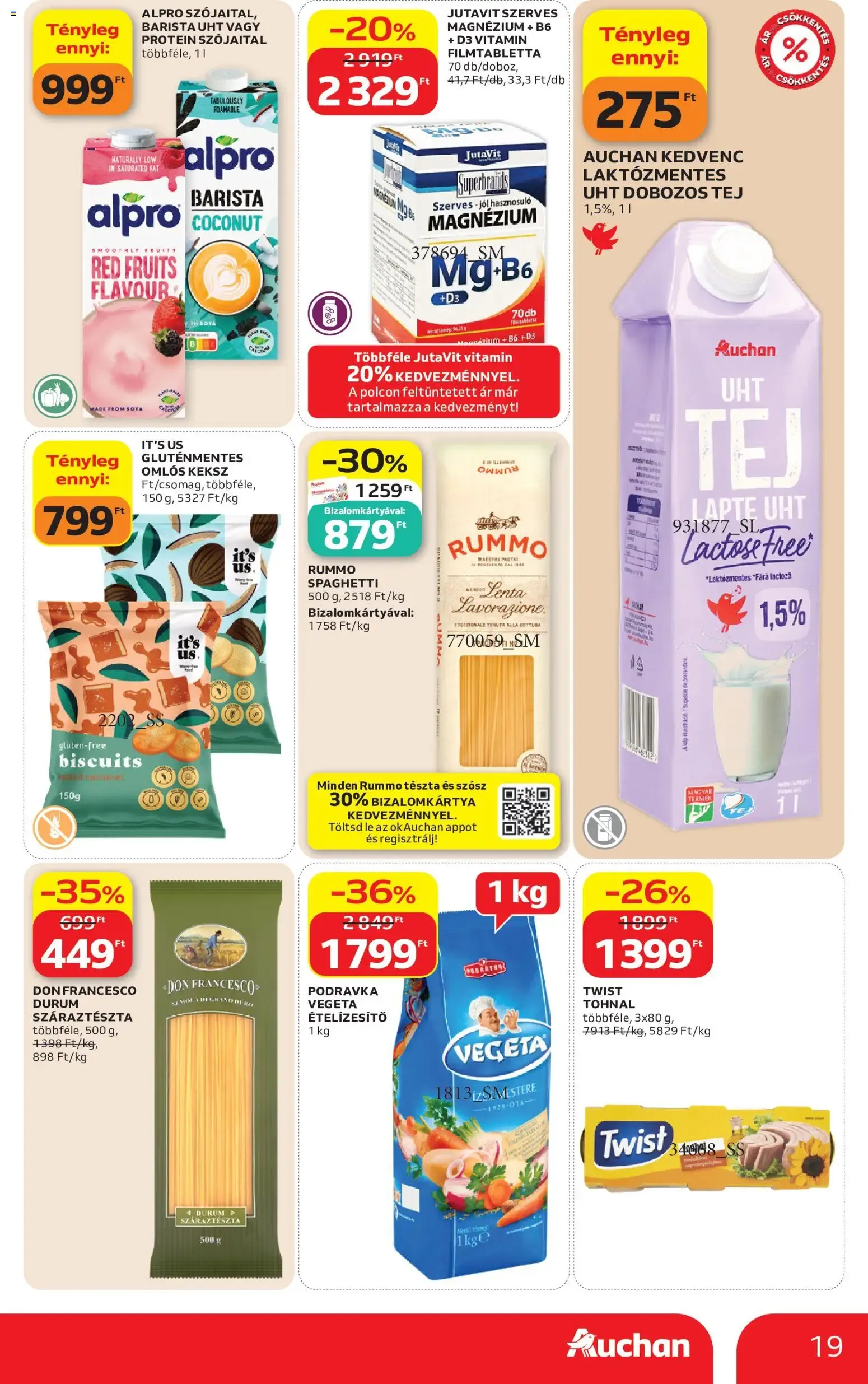 Katalógus Auchan akciós újság - 2026.08.06. -tól/töl > akció, lapozható szórólap 🛍️ augusztus 6.-tól augusztus 12.-ig 2026. - Oldal 19