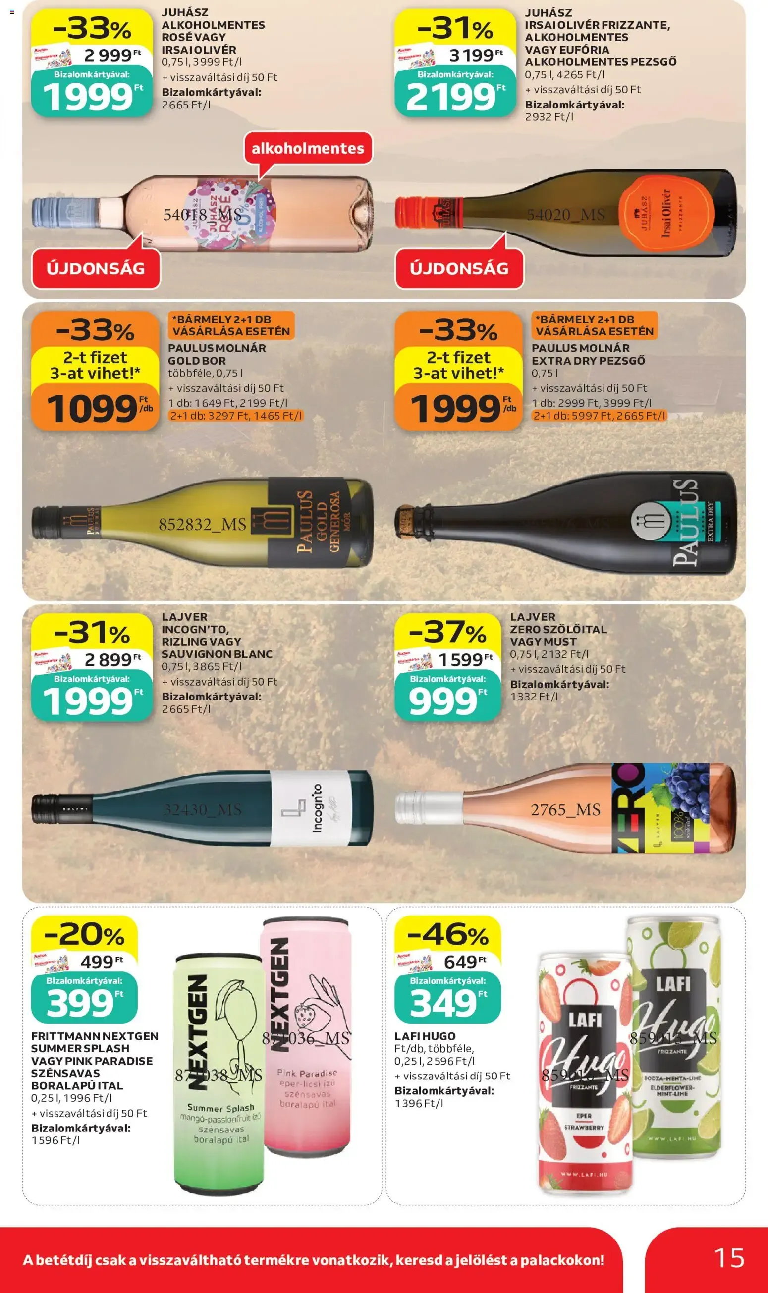 Katalógus Auchan Szúrkolj velünk - 2026.06.11. -tól/töl > akció, lapozható szórólap 🛍️ június 11.-tól június 24.-ig 2026. - Oldal 15