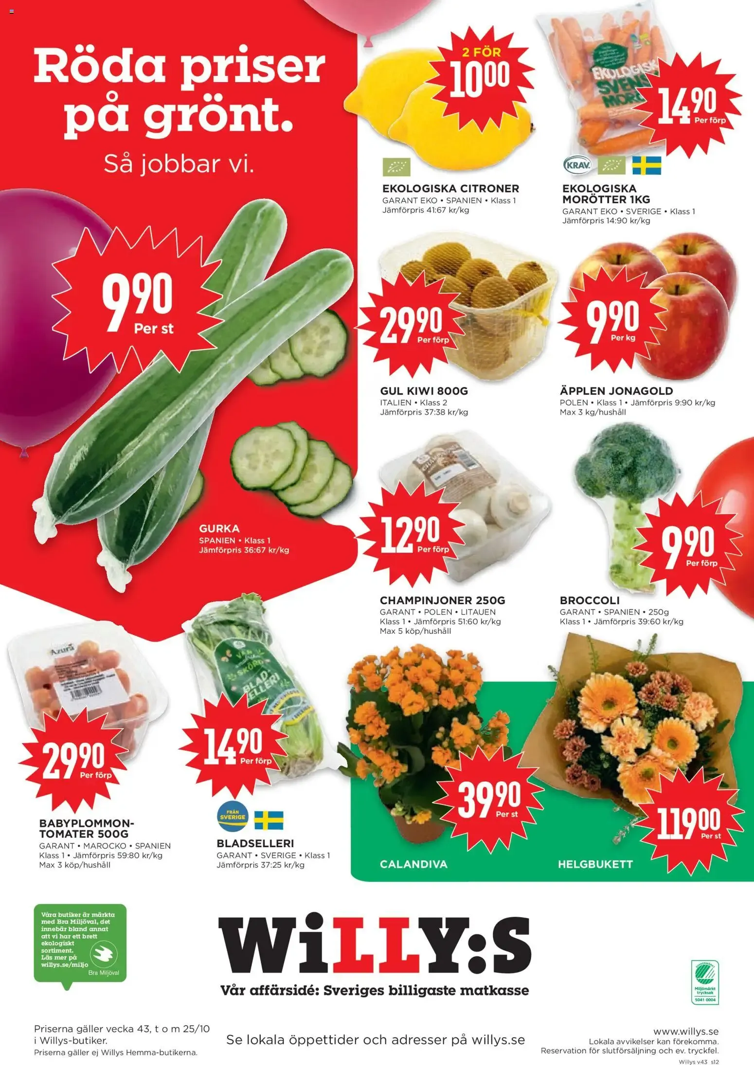 Willys erbjudanden från 19/10/2026 - 25/10/2026 > Reklamblad nuvarande rabatter från 19 oktober till 25 oktober 2026 - Reklamblad sidor 12