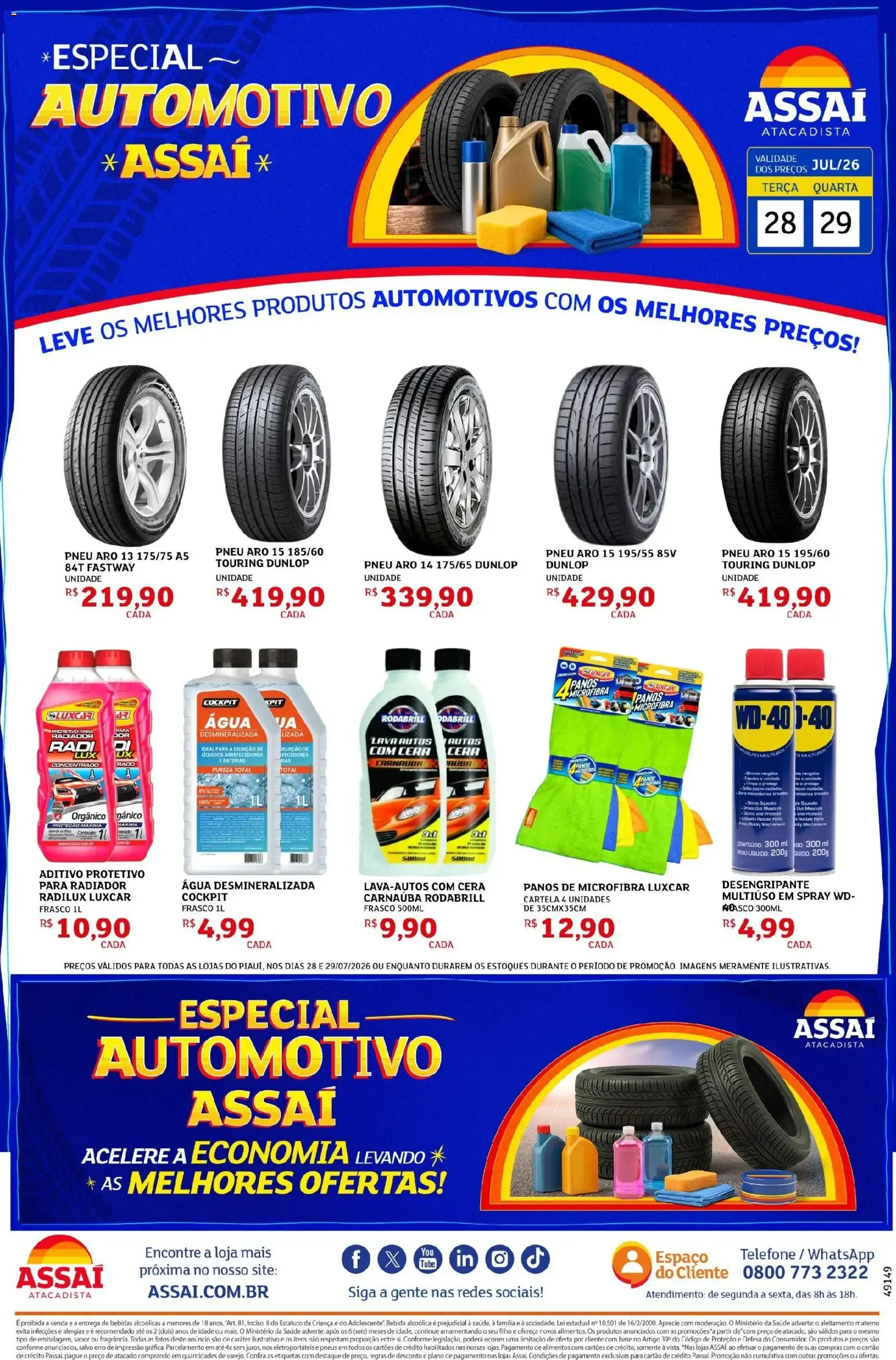 Encarte de Especial Automotivo Assaí 28 de julho até 29 de julho 2026 - Pagina 1