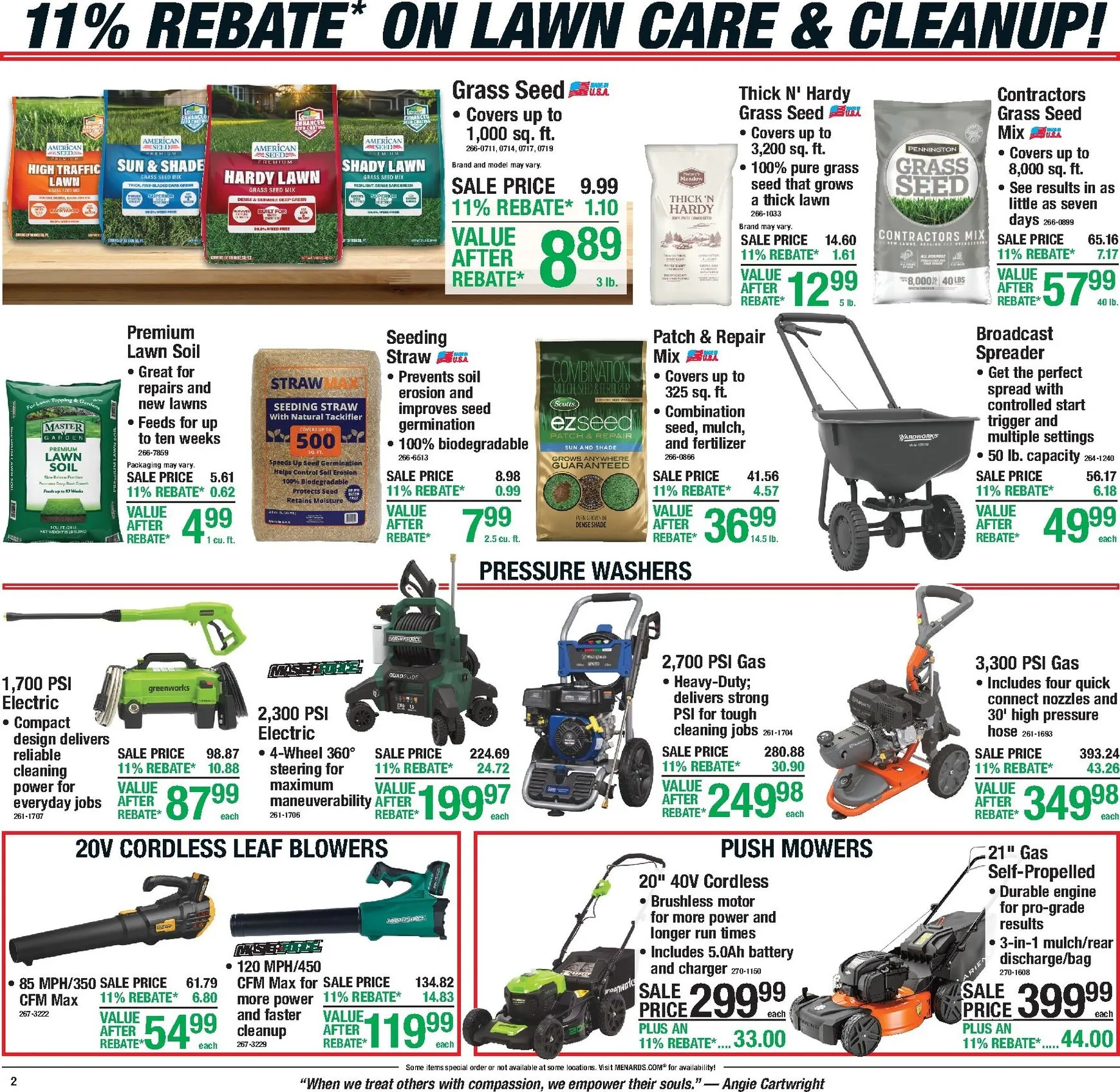 Weekly promotion Menards Labor Day Sale - 11% Rebate spanning from August 27 to September 7 2026 - Page 2 for Catalogue 365