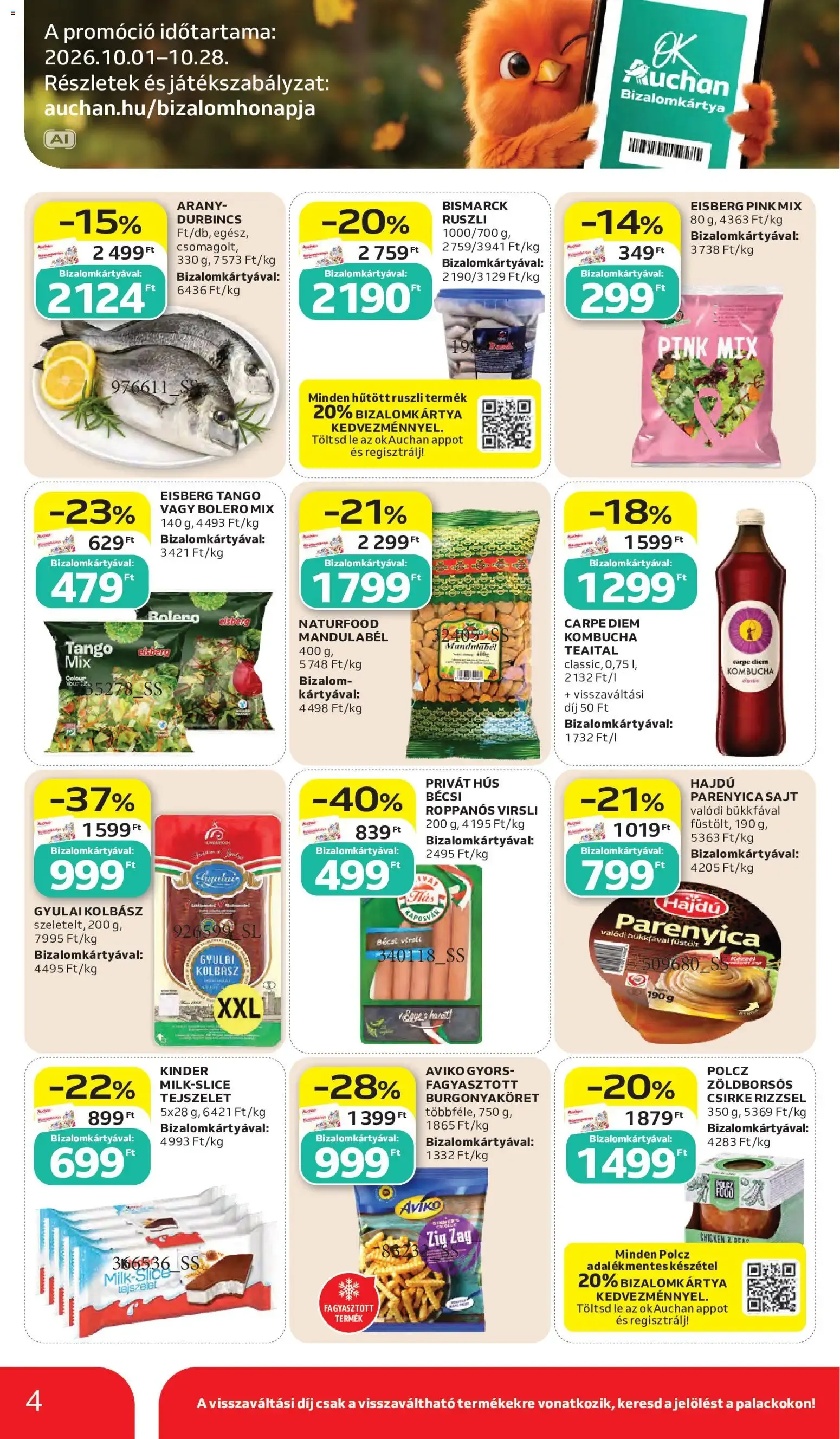 Katalógus Auchan Hipermarket Akciós Újság október 15.-tól október 21.-ig 2026. - Oldal 4