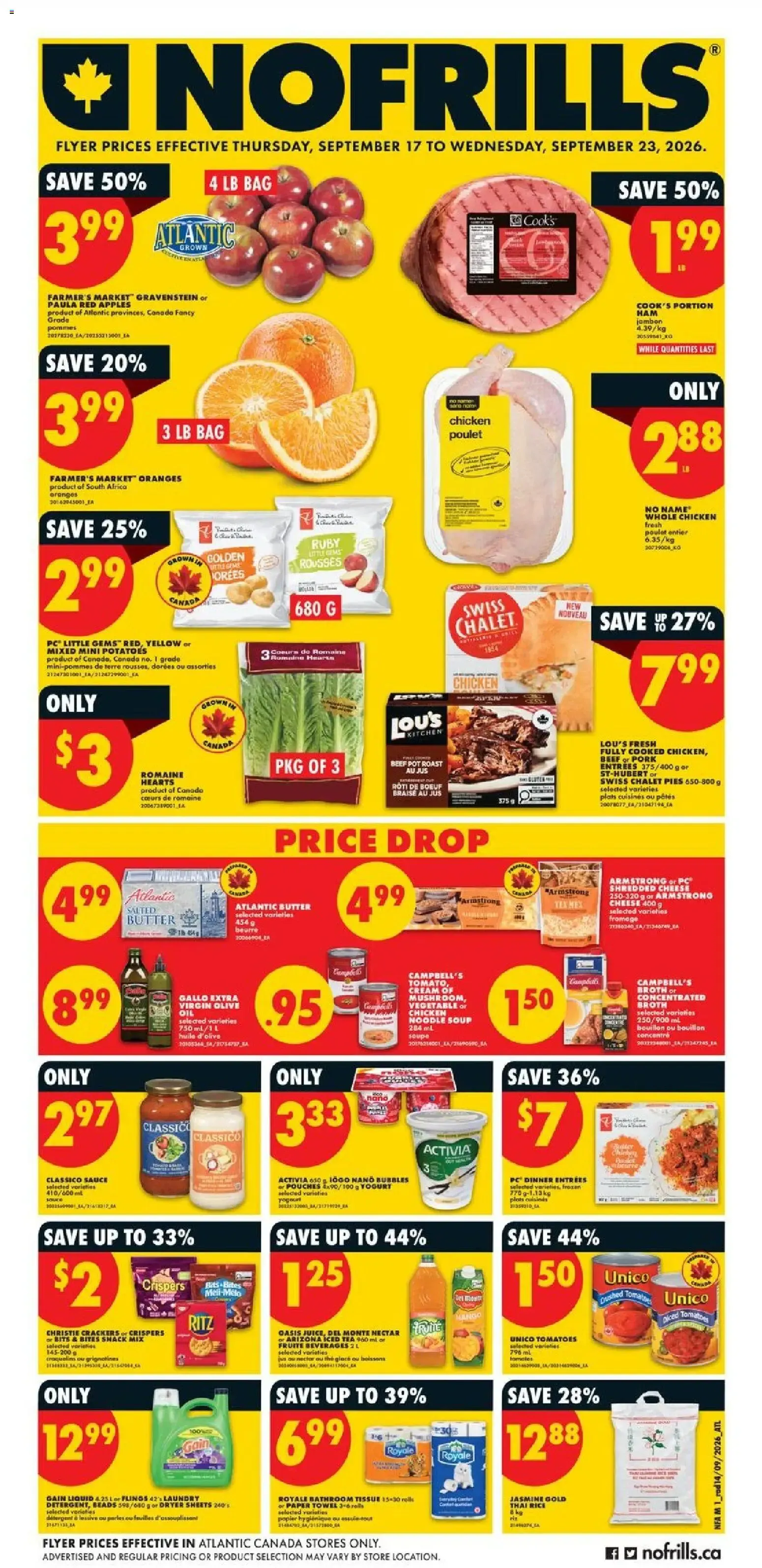 No Frills weekly flyer - NS from Sep 17, 2026 > weekly specials & deals from September 17 to September 23 2026 - flyer page 1