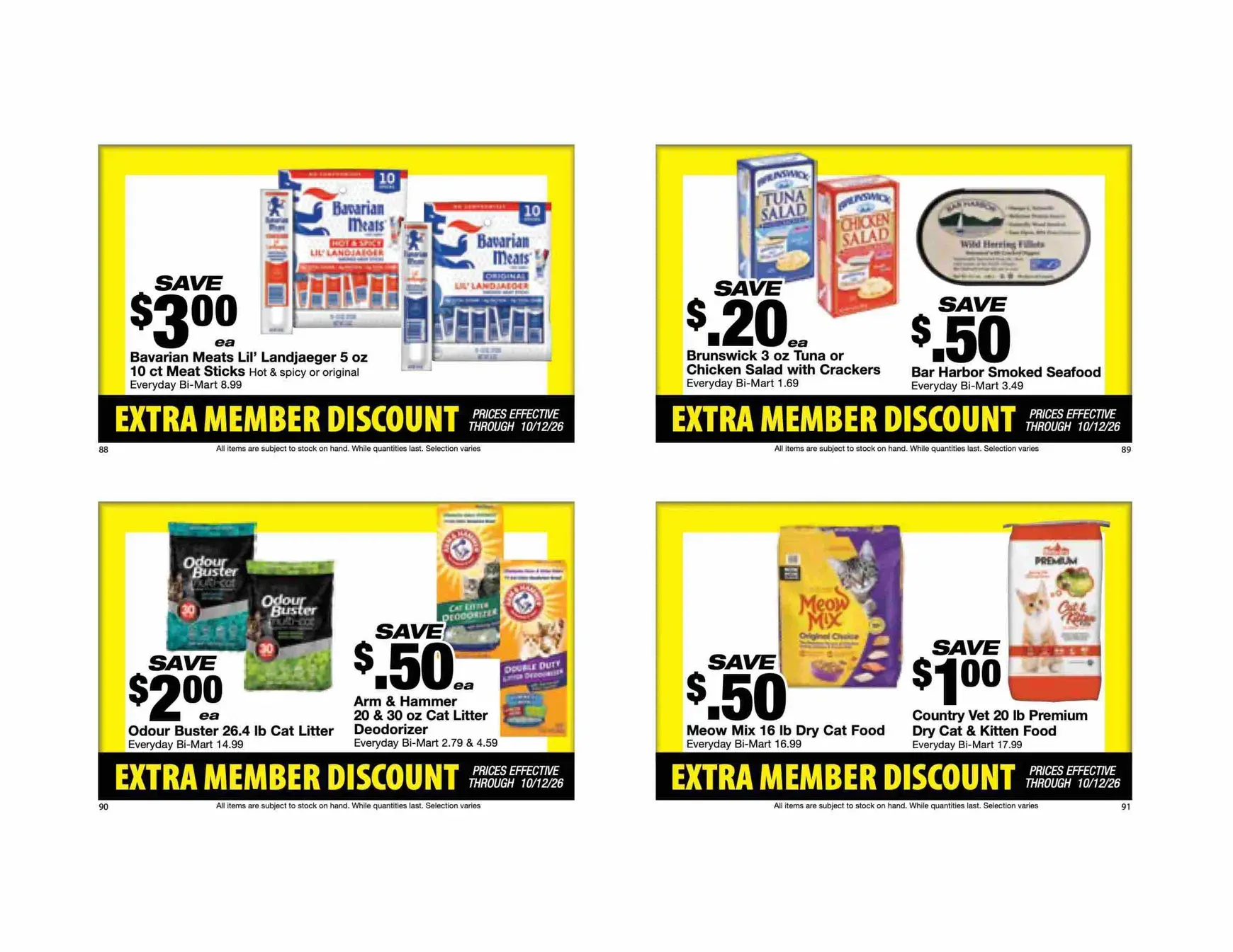 Weekly ad Future Bi-Mart - Extra member discount flyer valid from Thursday 10/01/2026 to Monday 10/12/2026 from October 1 to October 12 2026 - Page 24