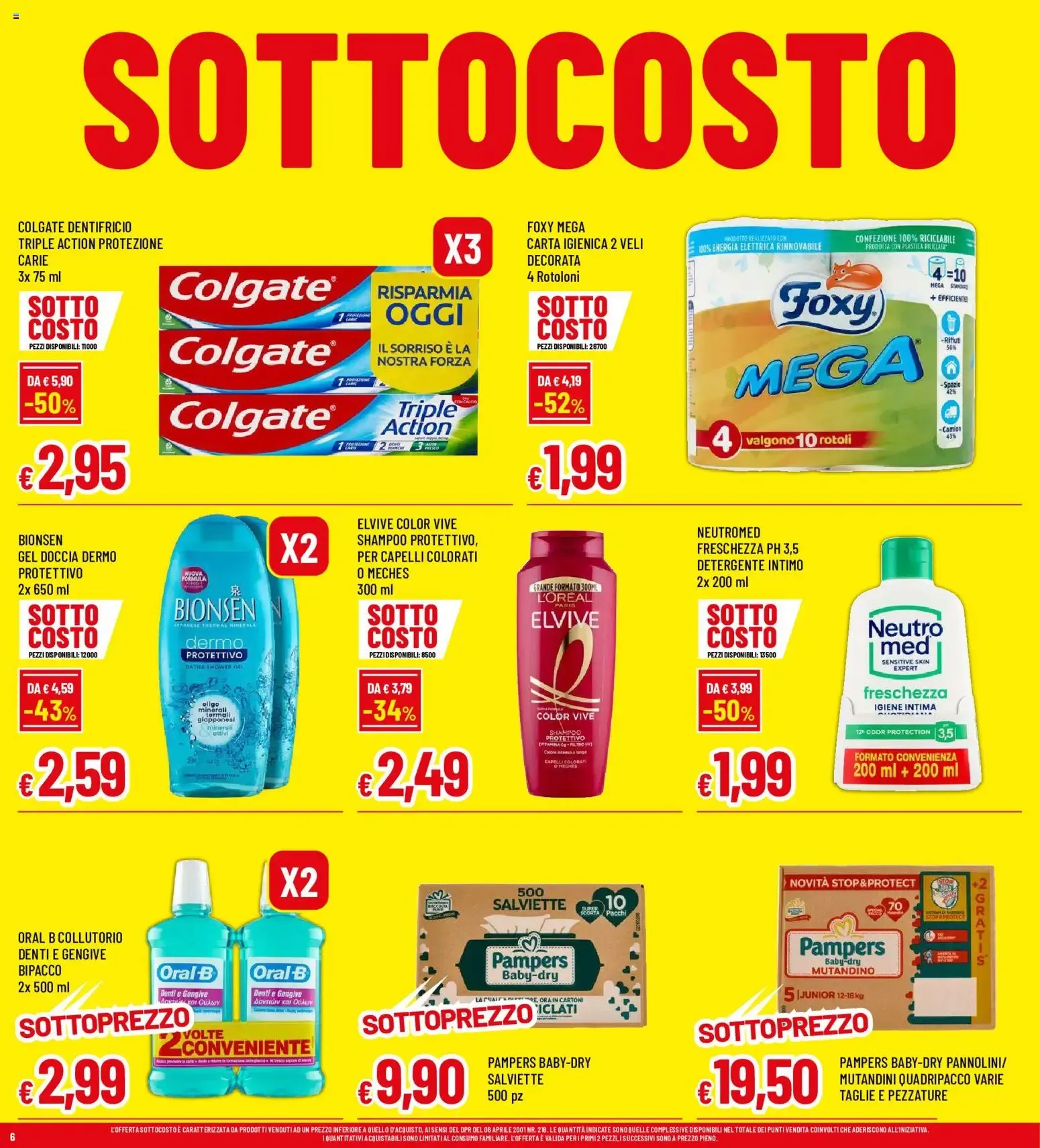 Famila Sottocosto da 3 settembre a 12 settembre di 2026 - Pagina del volantino 6