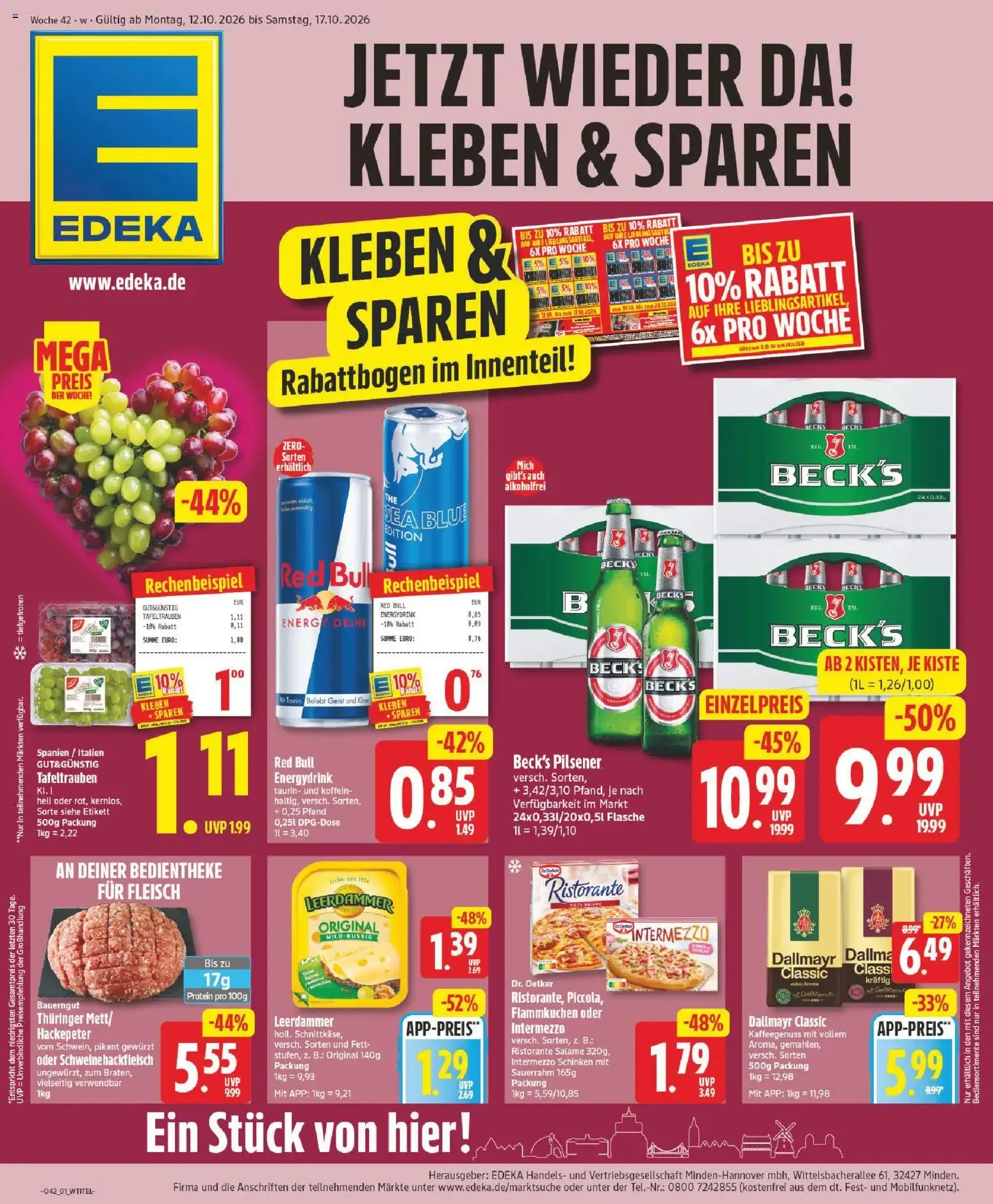 Jetzt wieder da! Kleben & Sparen