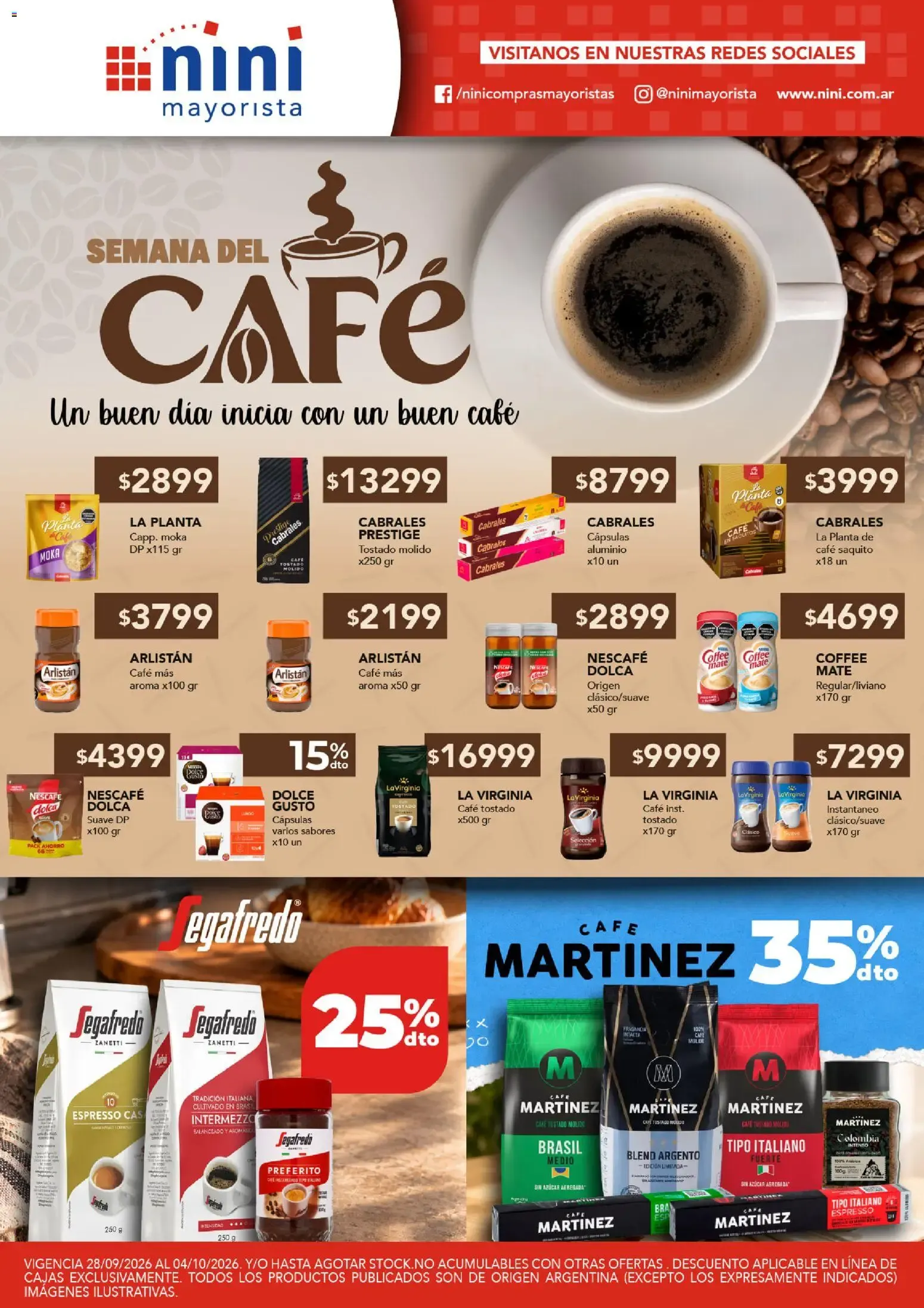 Ofertas de NINI Mayorista - Semana del Café del 28/09/2026 - 04/10/2026 1 de octubre al 4 de octubre 2026 - Página 2 del catálogo