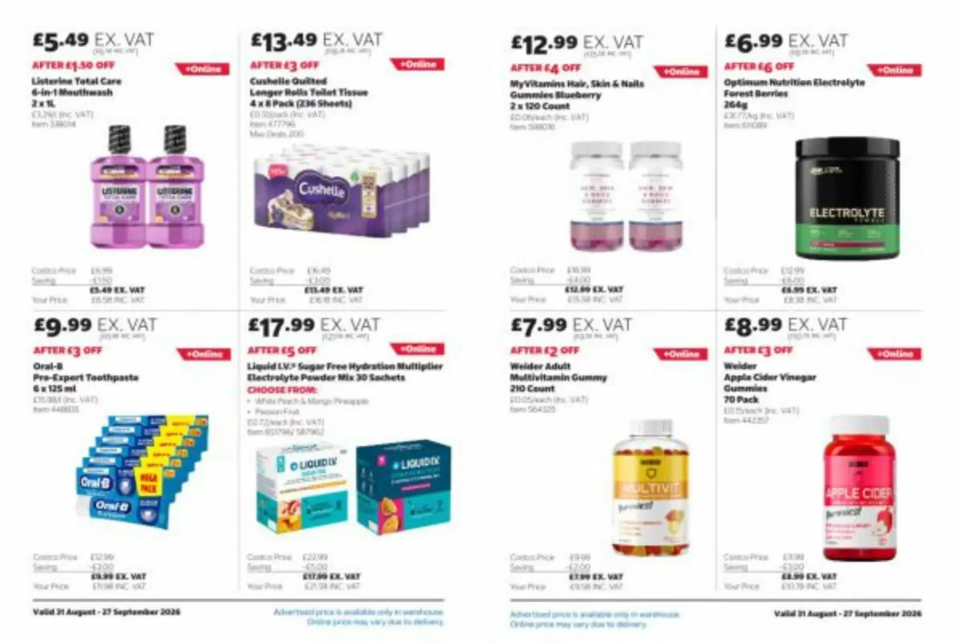 Costco leaflet from 31 August to 27 September 2026 - Catalogue Page 12