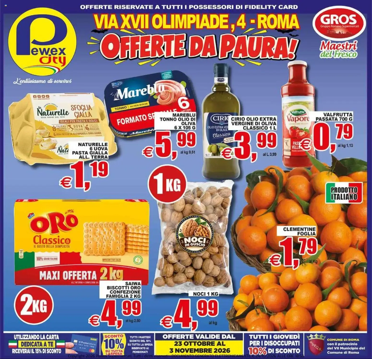 Nuovo Pewex volantino City Via XVII Olimpiade dal 23/10/2026 > offerte anteprima 🛍️