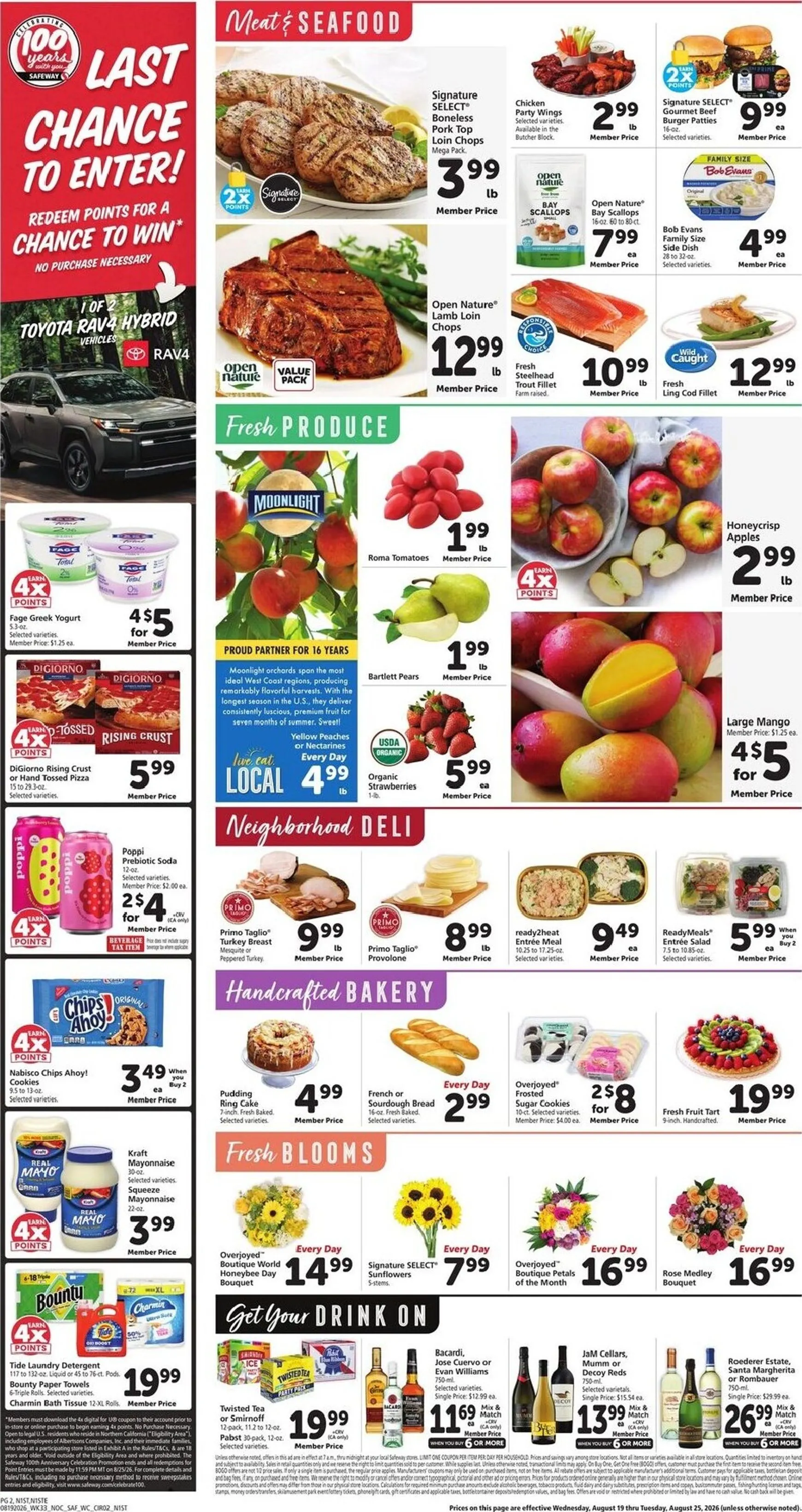 Weekly ad Current Safeway leaflet valid from Wednesday 08/19/2026 to Tuesday 08/25/2026 from August 19 to August 25 2026 - Page 2