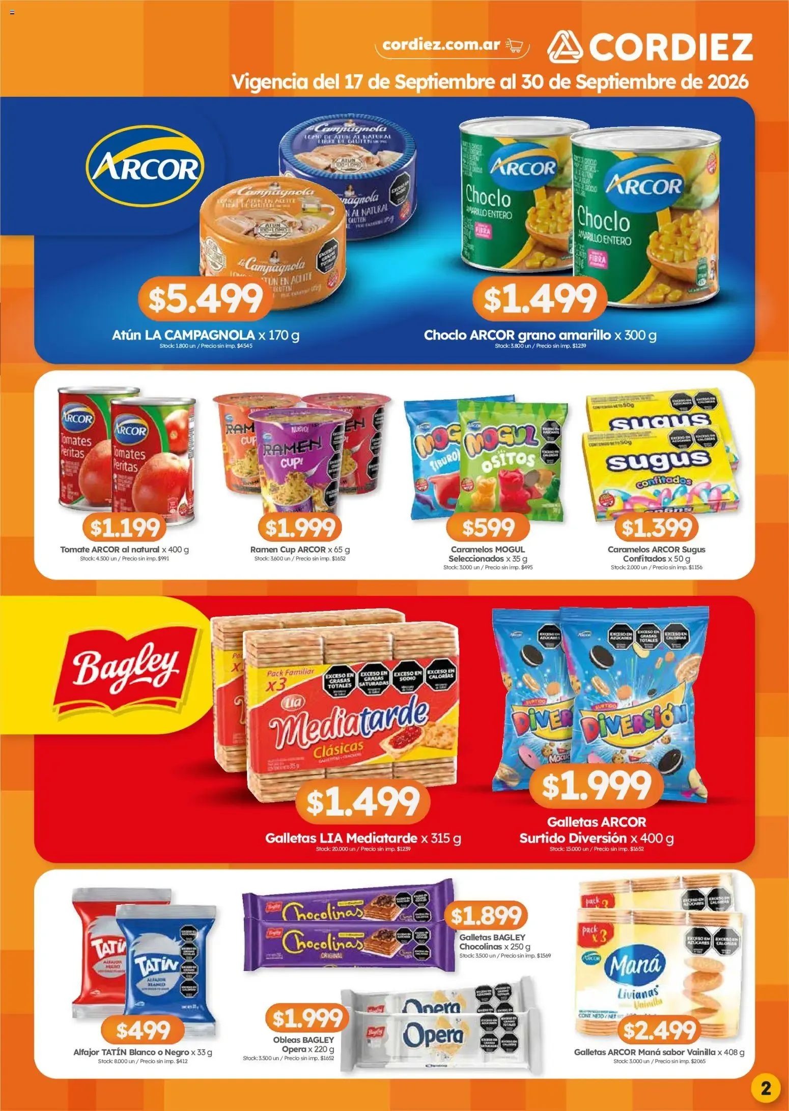 Ofertas de Cordiez - Marcas destacadas || del 17/09/2026 - 30/09/2026 || Catálogo 17 de septiembre al 30 de septiembre 2026 - Página 2 del catálogo