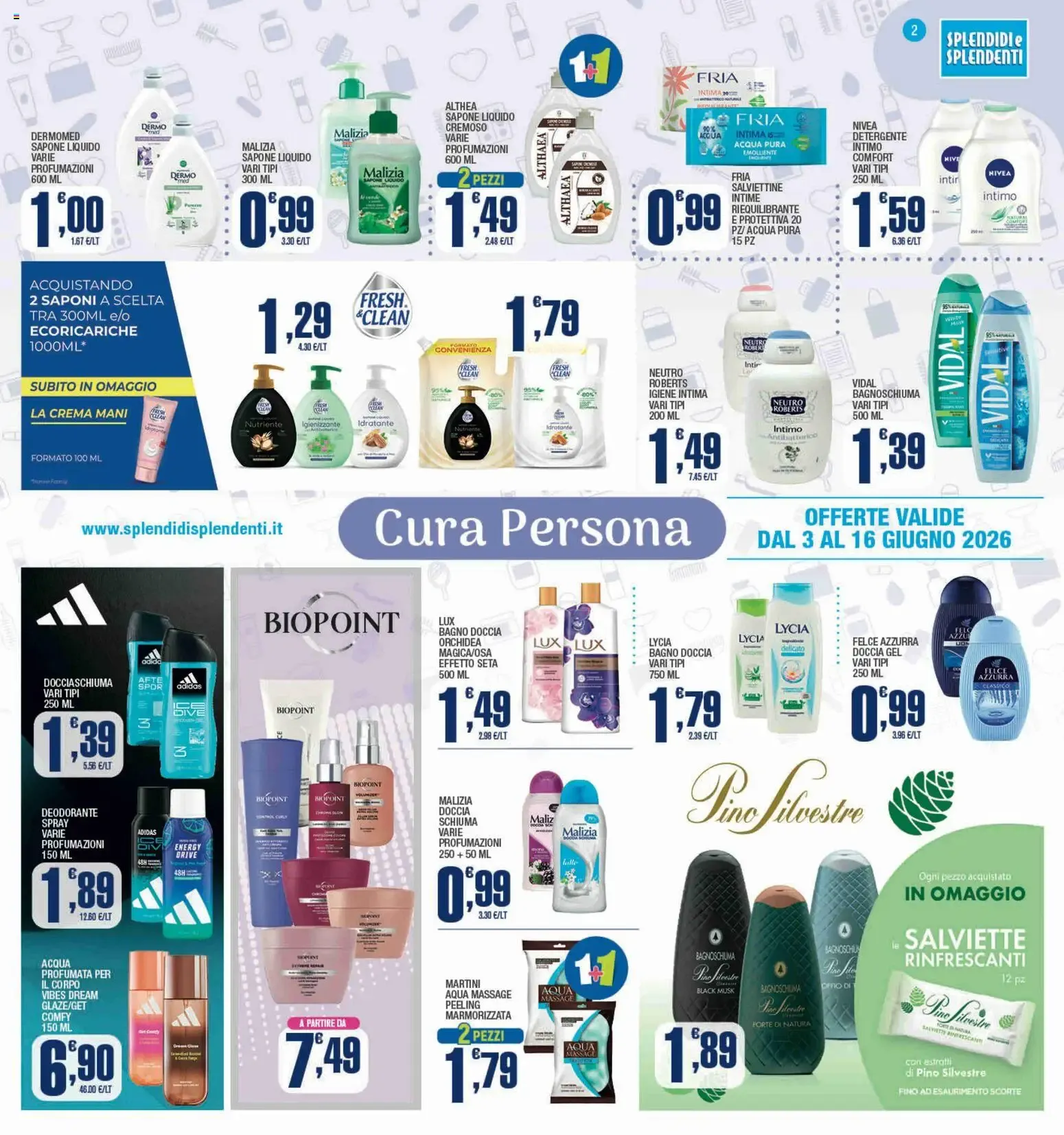 Splendidi e Splendenti volantino dal 03/06/2026 - online Offerte da 3 giugno a 16 giugno di 2026 - Pagina del volantino 2