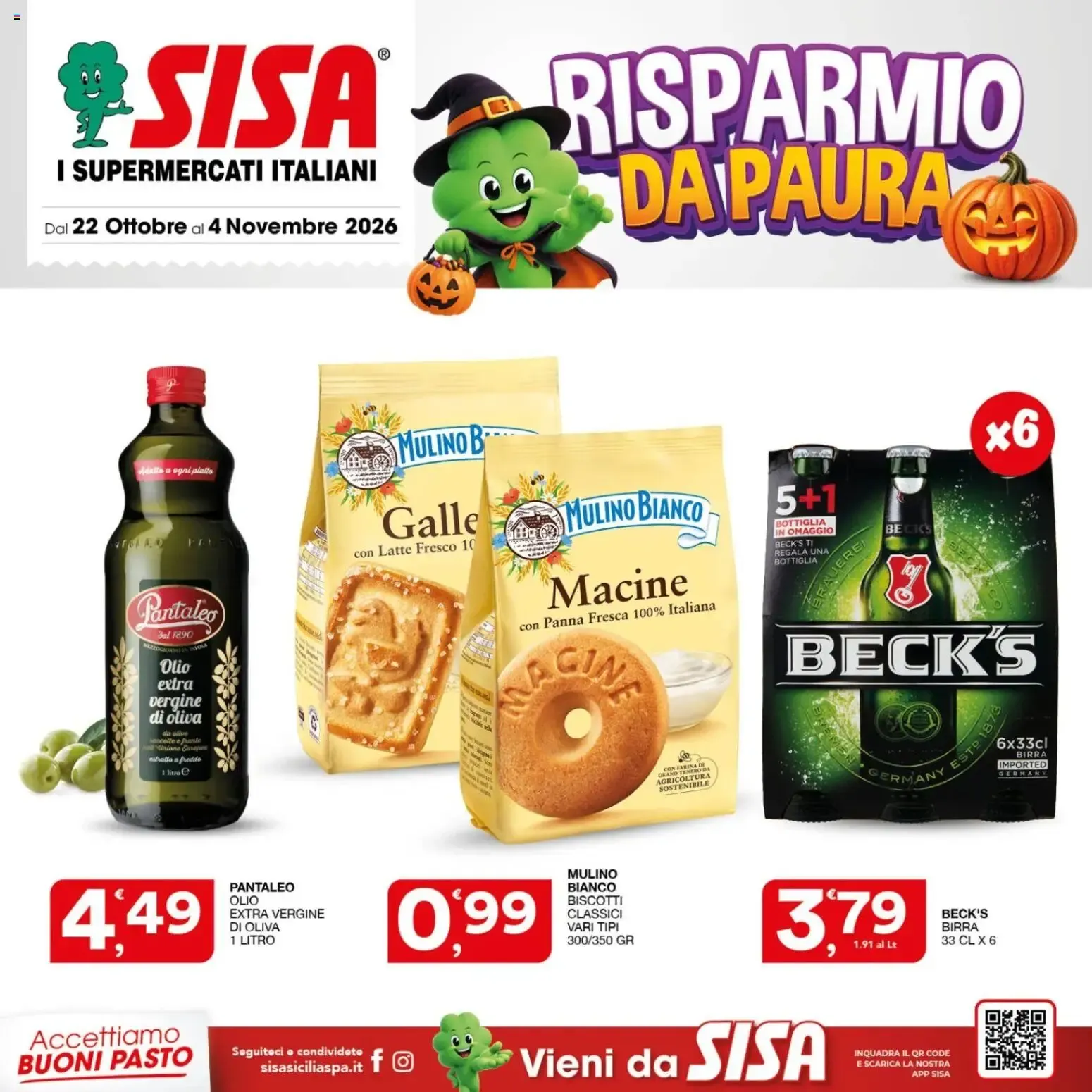 Nuovo Halloween volantino di SISA dal 22/10/2026 > offerte anteprima 🍂 da 22 ottobre a 4 novembre di 2026 - Pagina del volantino 1