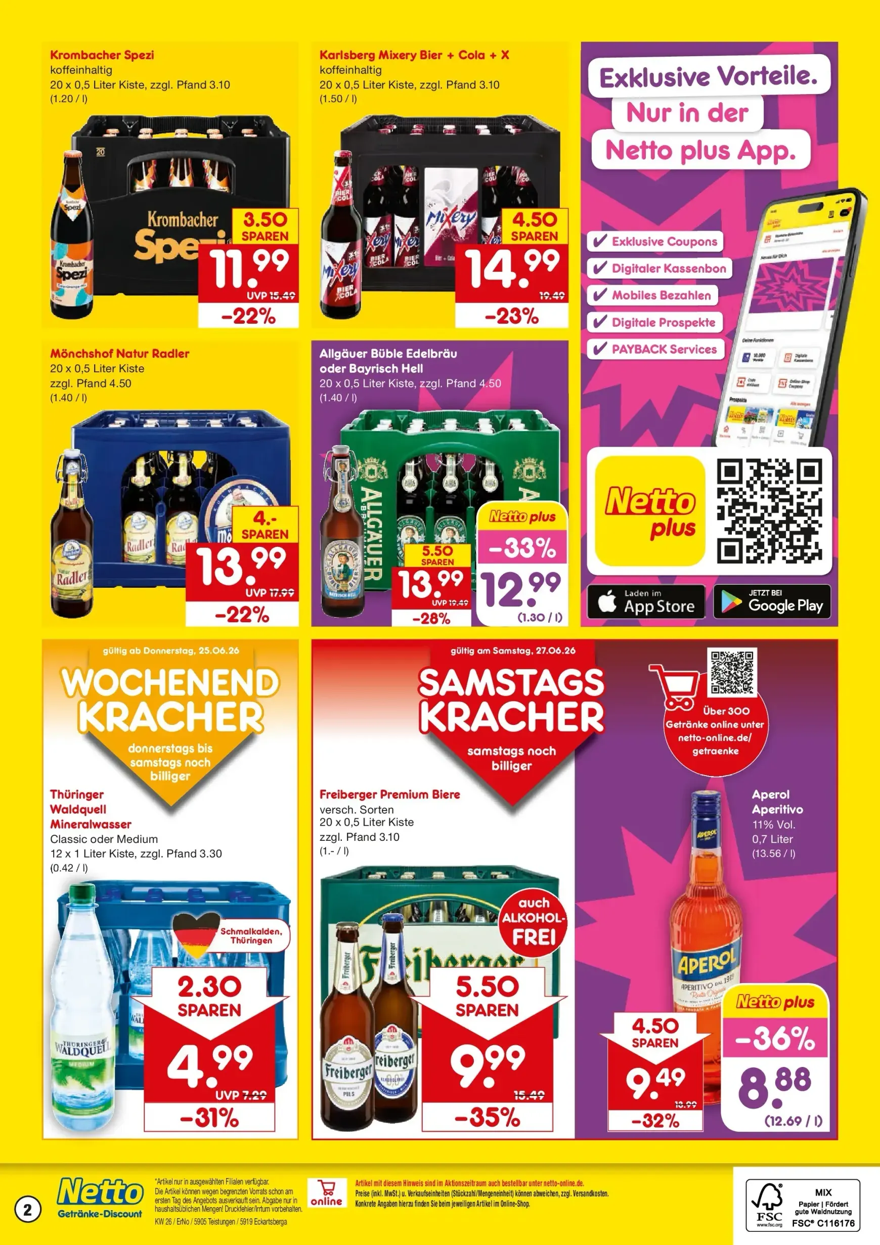 Netto Getränke-Discount von 22. Juni bis 27. Juni 2026 - Prospekt seite 2