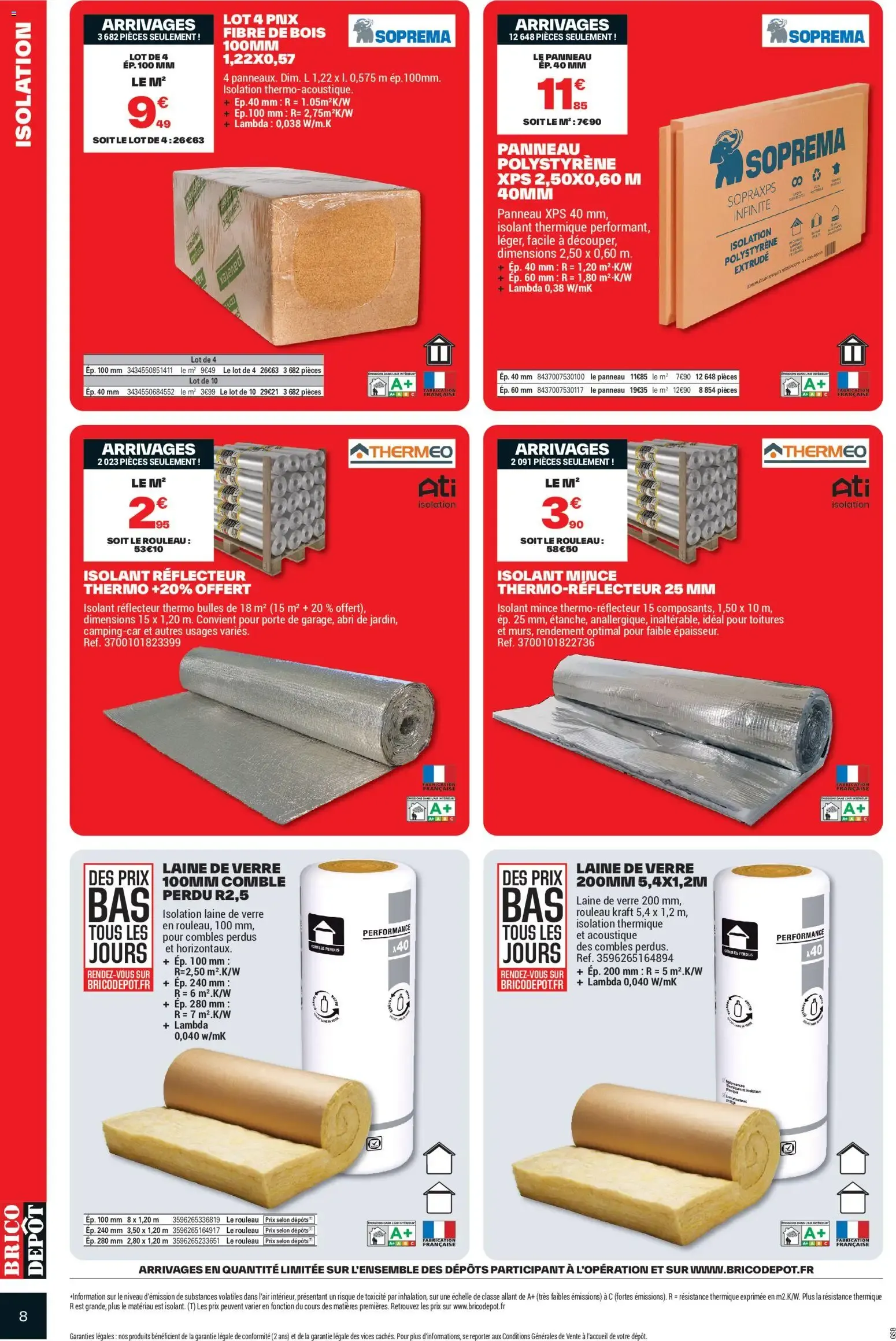 Brico Dépôt catalogue à partir du 11/09/2026 - promo en ligne du 11 septembre au 24 septembre 2026 - Catalogue page 8