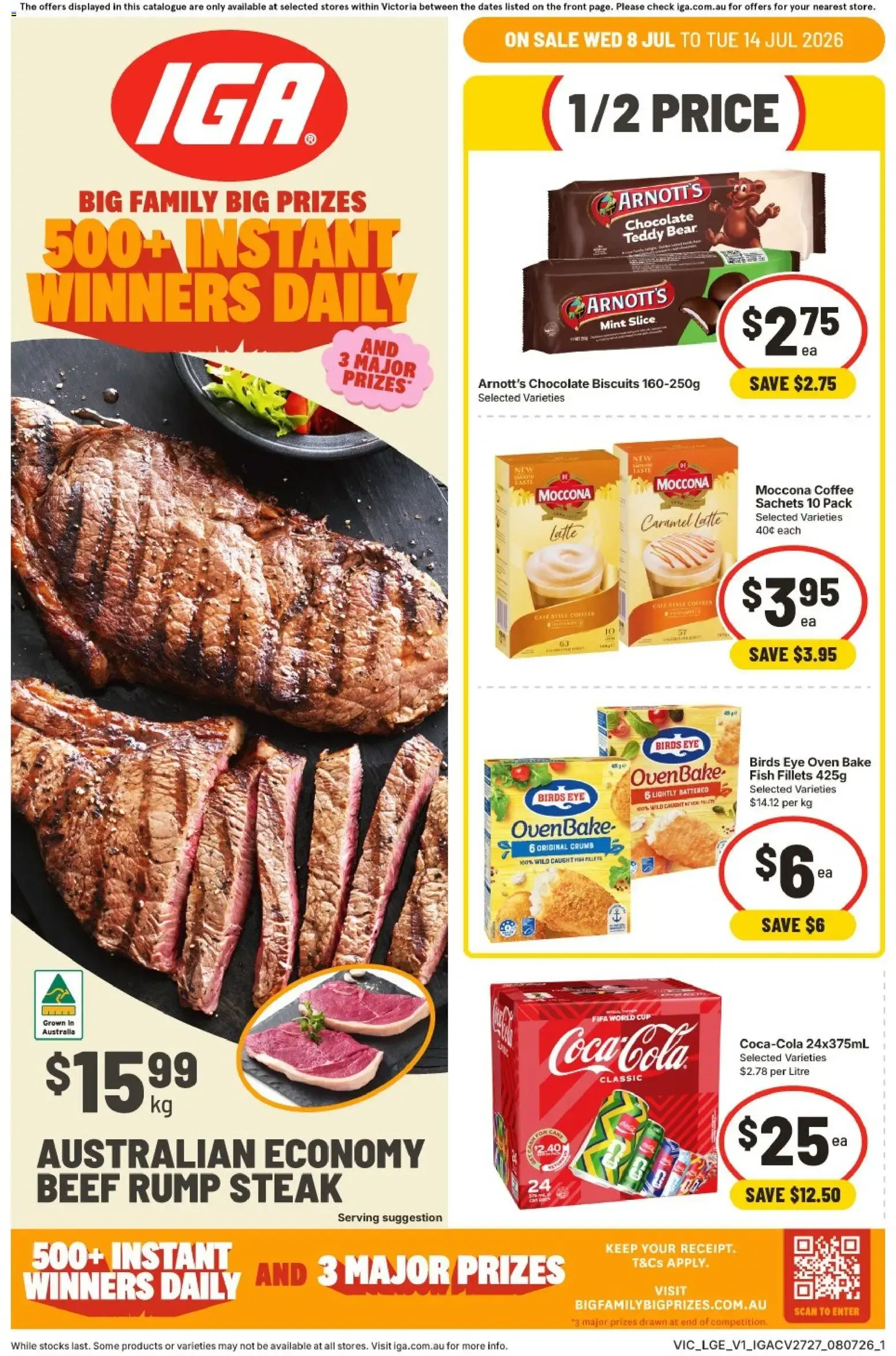 IGA: Big Family Big Prizes & 500+ Instant Winners Daily