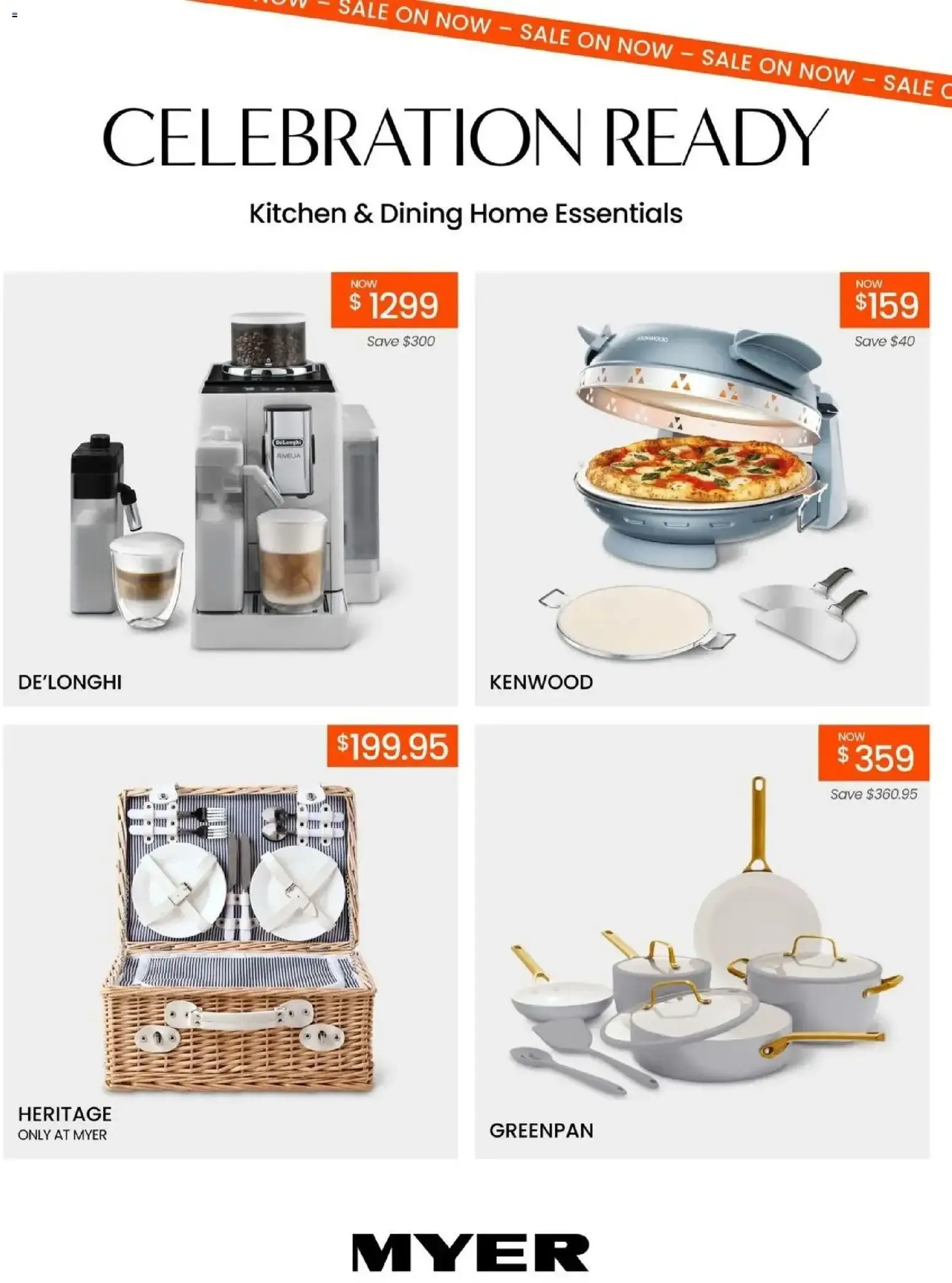 MYER Celebration Ready: Kitchen & Dining Home Essentials - Catalogue valid from 13 October to 1 November 2026 - page 1