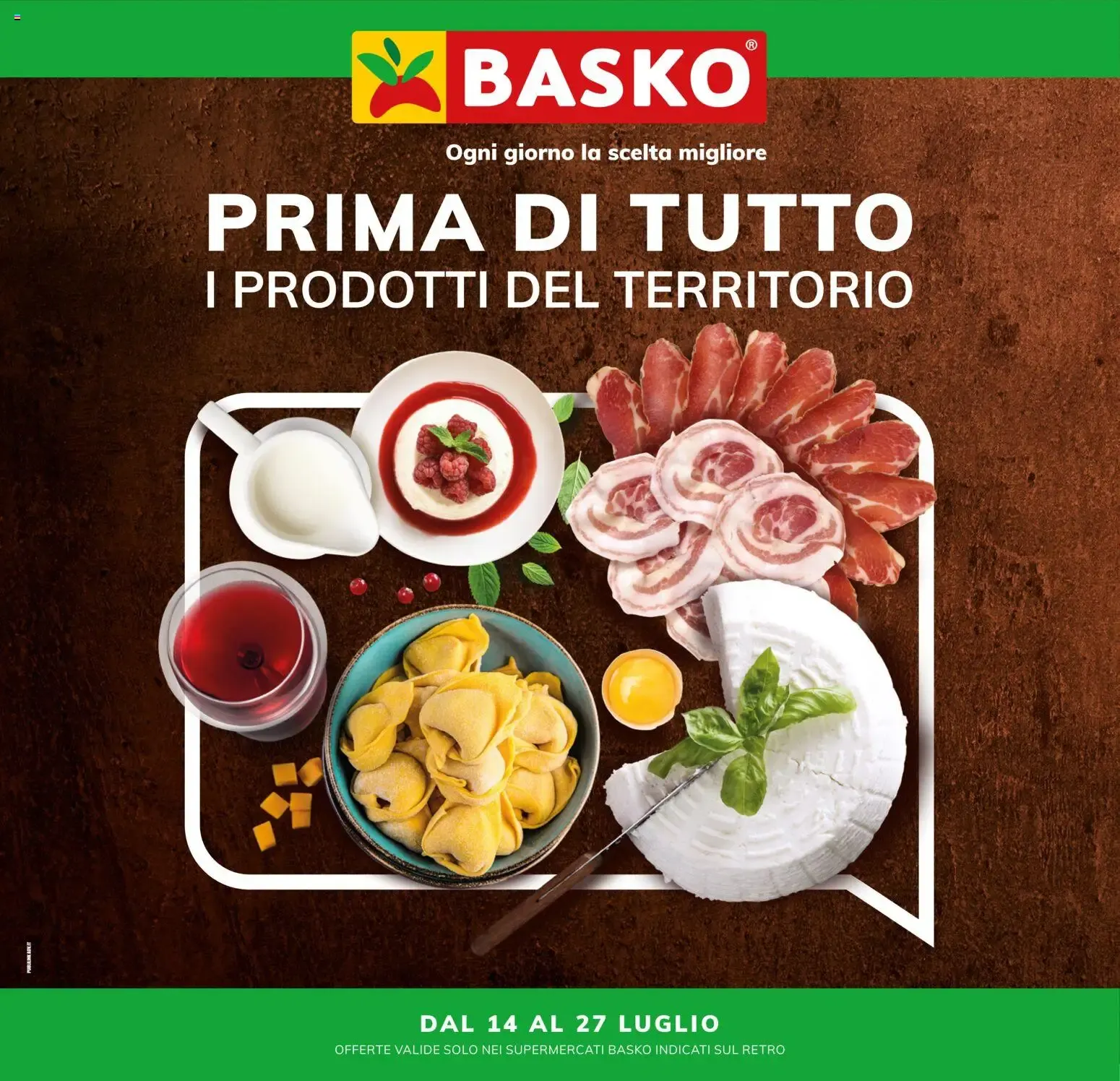 PRIMA DI TUTTO I PRODOTTI DEL TERRITORIO da 14 luglio a 27 luglio di 2026 - Pagina del volantino 1
