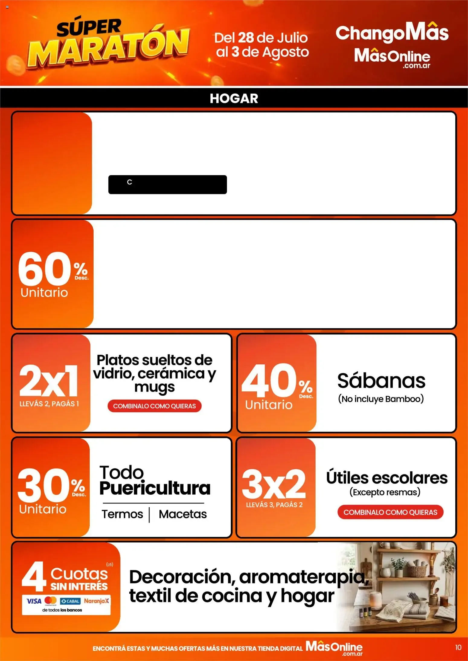 Ofertas de Changomas Súper Maratón || del 28/07/2026 - 03/08/2026 || Catálogo 28 de julio al 3 de agosto 2026 - Página 10 del catálogo