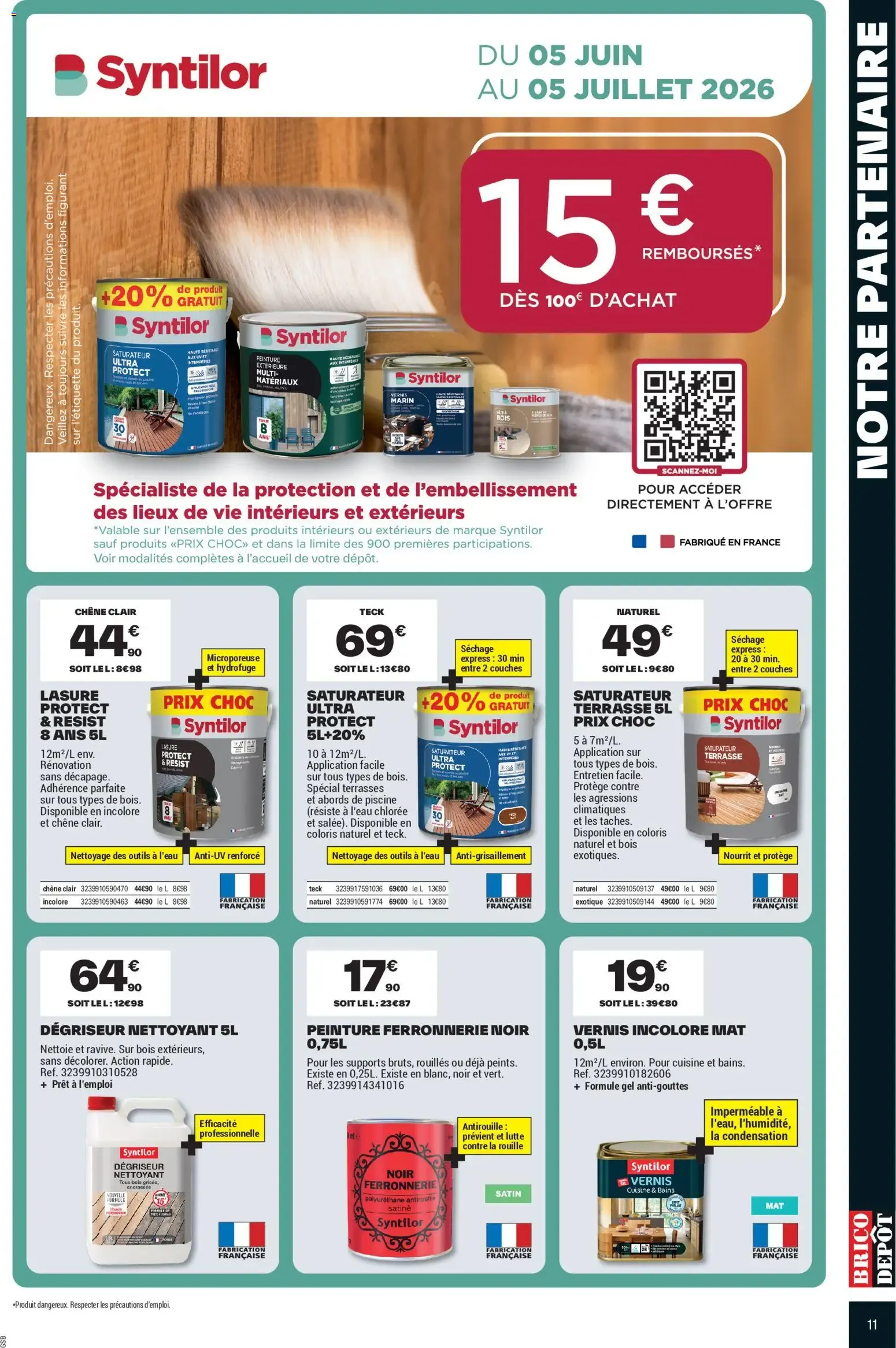 Brico Dépôt catalogue à partir du 05/06/2026 - promo en ligne du 5 juin au 18 juin 2026 - Catalogue page 11