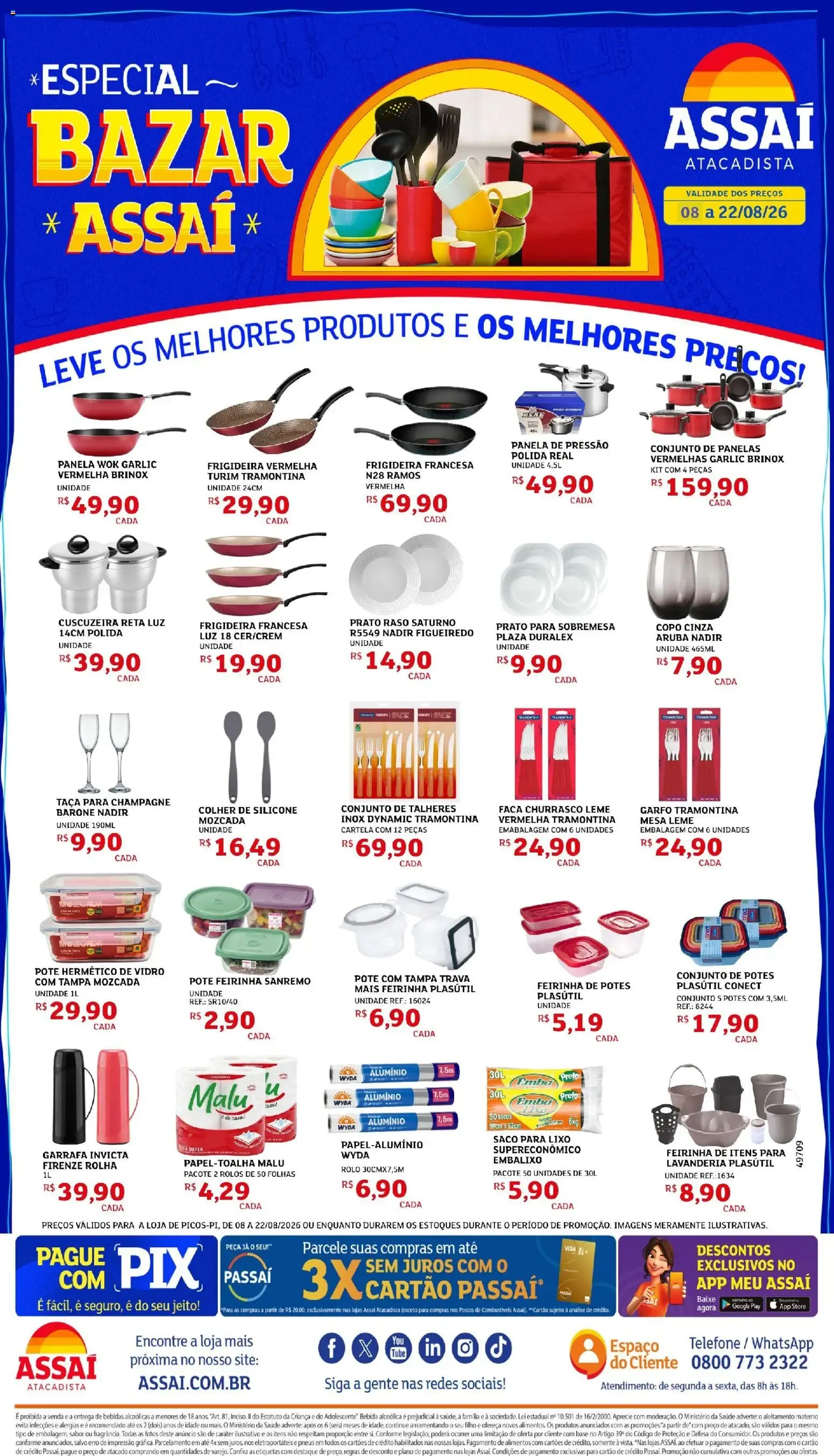 Encarte de ESPECIAL BAZAR ASSAÍ 8 de agosto até 22 de agosto 2026 - Pagina 1