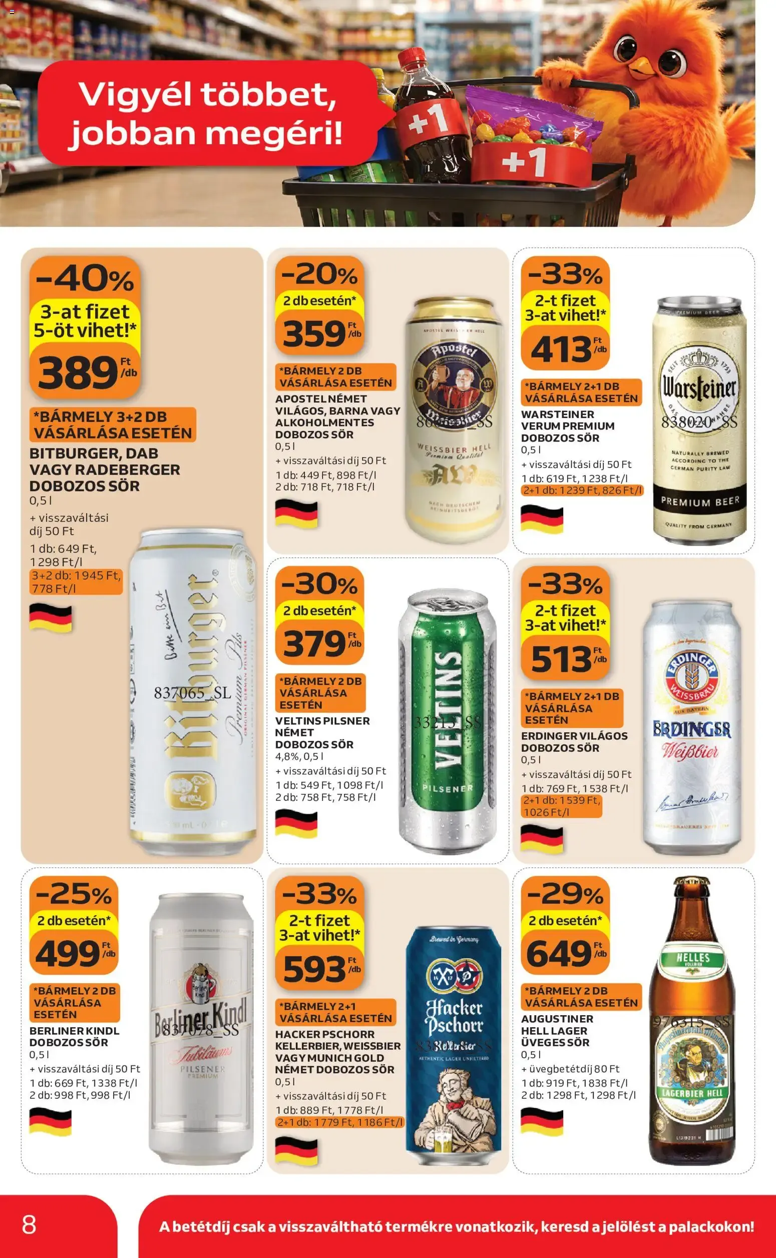 Katalógus Auchan hipermarket: Vigyél többet, jobban megéri! augusztus 6.-tól augusztus 19.-ig 2026. - Oldal 8