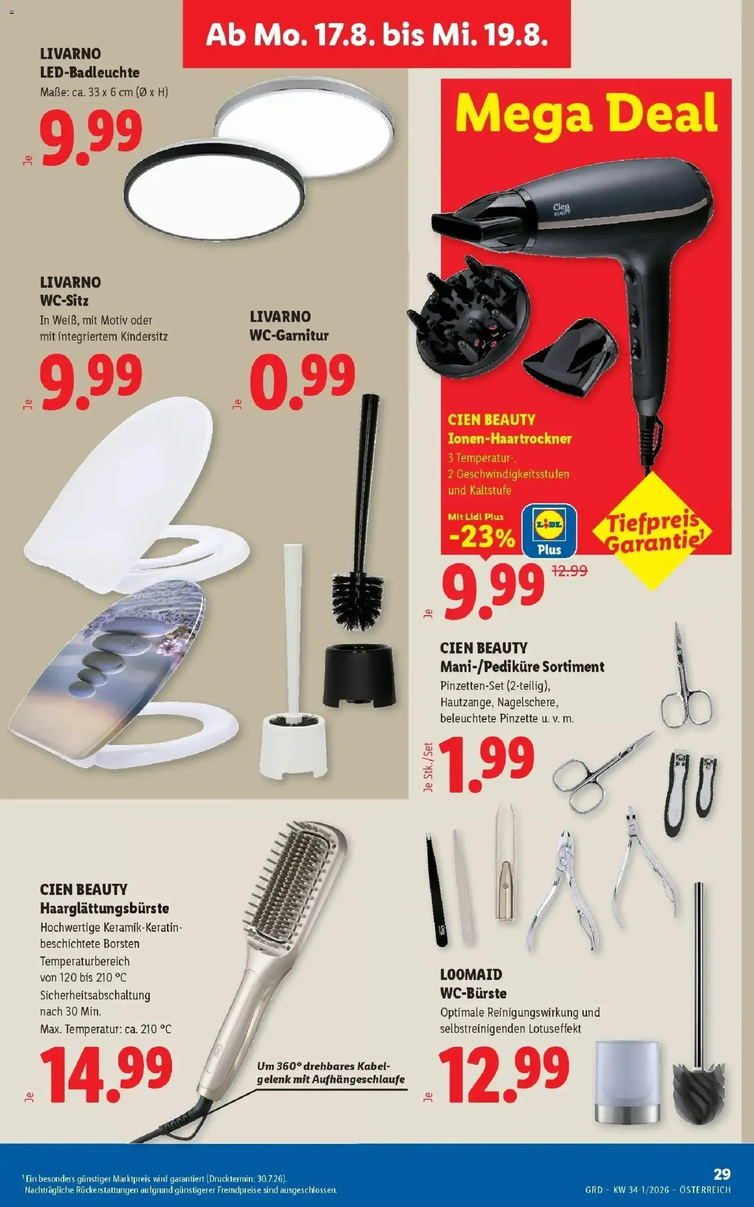 Mit Lidl Plus Österreichs günstigste Preise* von 13. August bis 14. August 2026 - Flugblätt seite  36