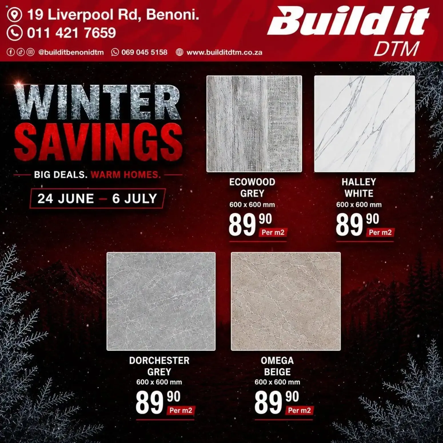 Build It Gauteng - Winter Savings. Big Deals. Warm Homes. (24/06/2026 - 06/07/2026) Online from 24 June to 6 July 2026 - Catalogue Page 7