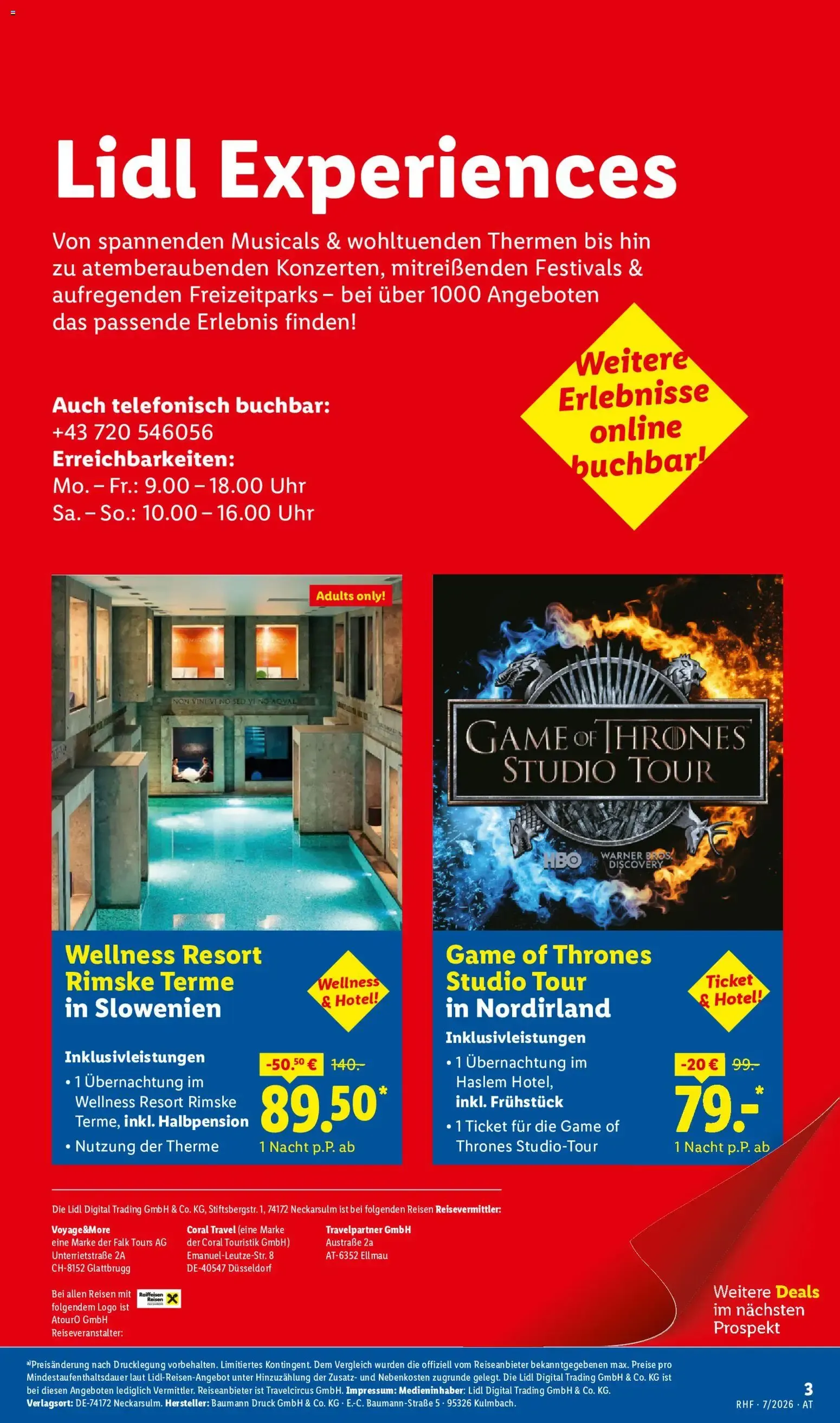Lidl Traumurlaub - Buchbar von 1.7. bis 31.7. von 1. Juli bis 31. Juli 2026 - Flugblätt seite 2