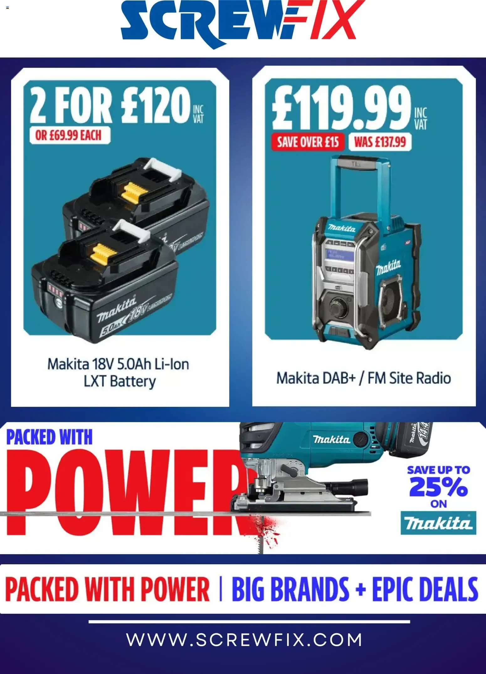Screwfix: Novedades en herramientas Makita from 18 September to 18 October 2026 - Catalogue Page 2