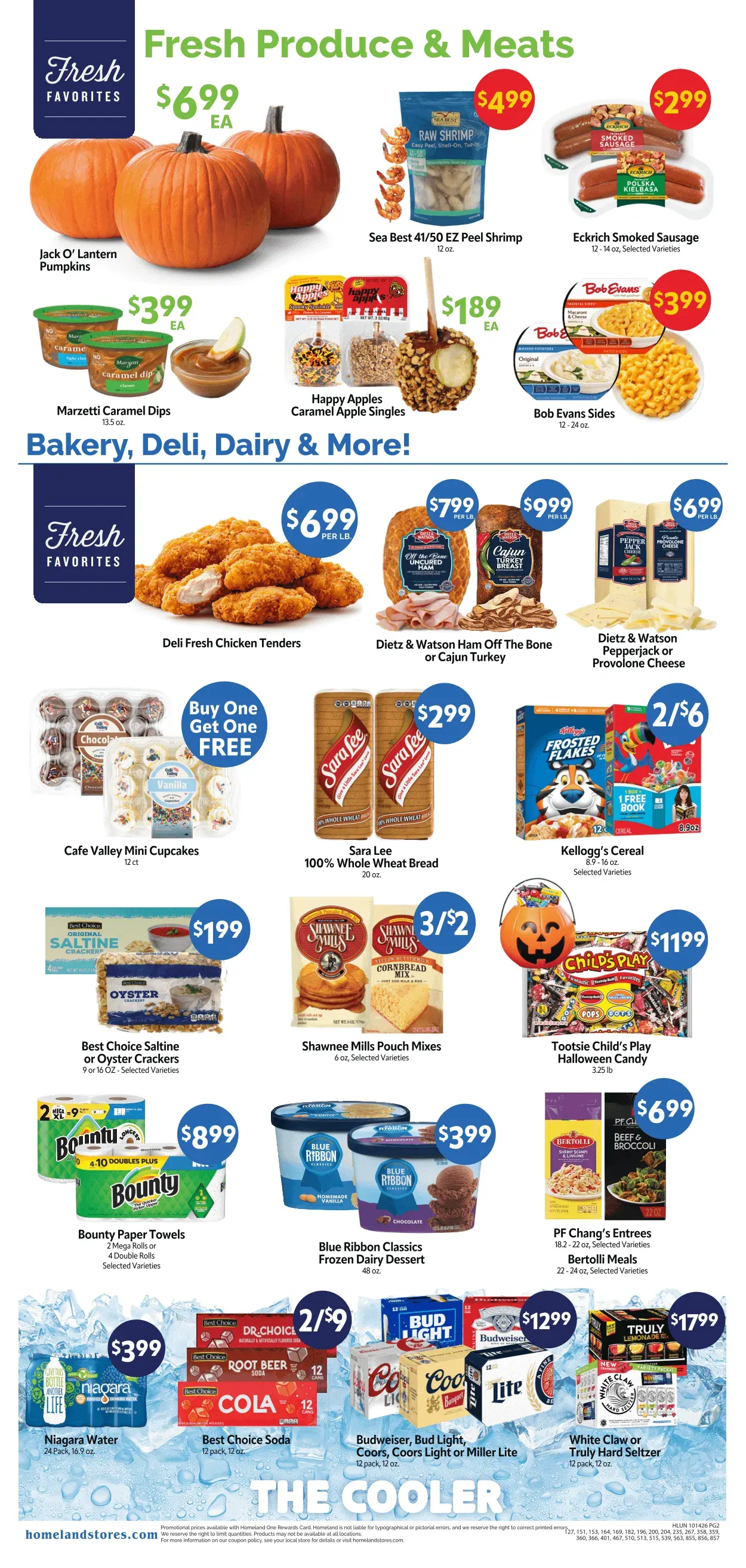 Weekly promotion Current Homeland Stores leaflet valid from Wednesday 10/14/2026 to Tuesday 10/20/2026 spanning from October 14 to October 20 2026 - Page 2 for Catalogue 365