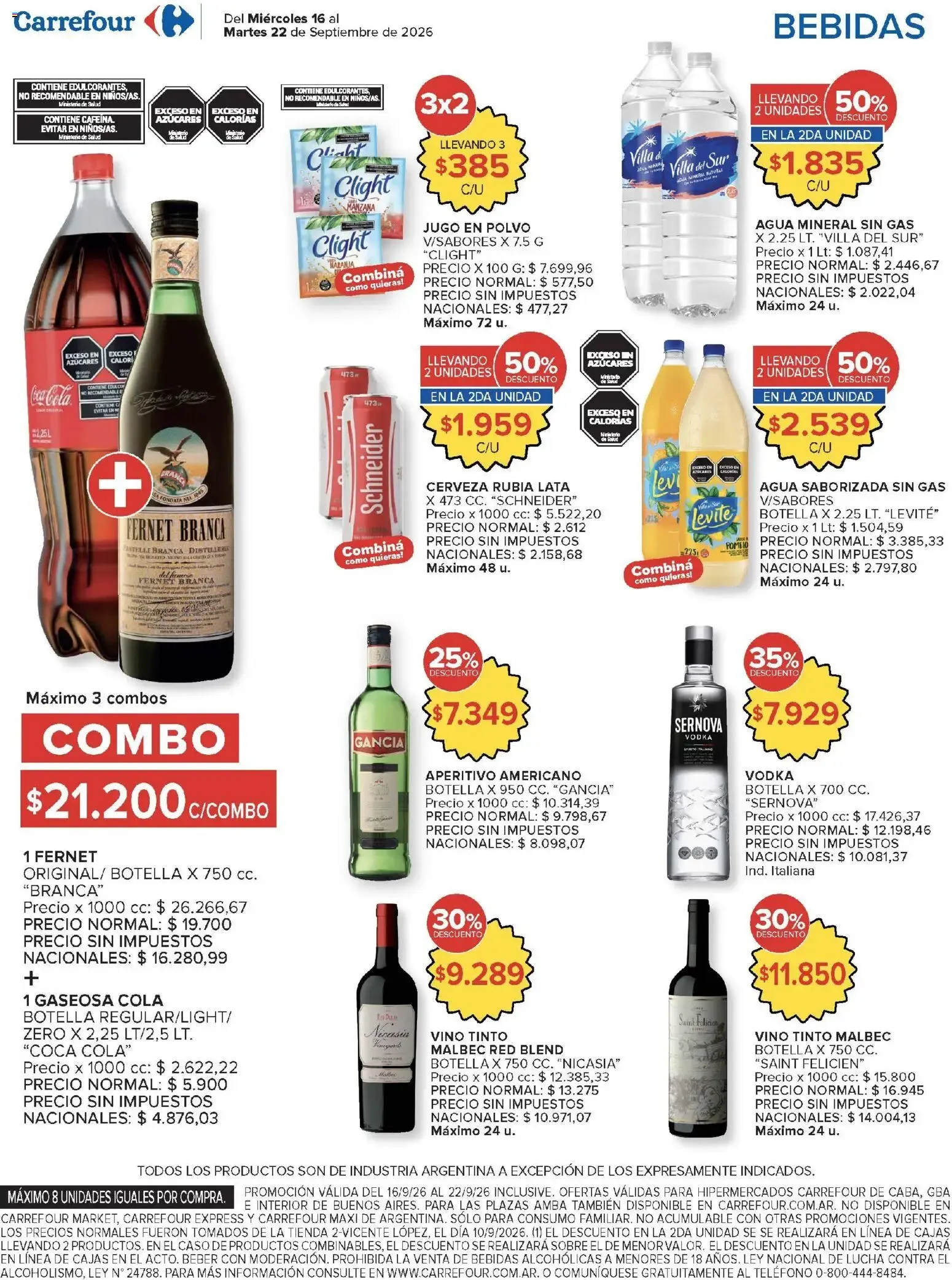 Ofertas de Carrefour - Carrefour Hiper Ofertas || del 16/09/2026 - 22/09/2026 || Promociones 16 de septiembre al 22 de septiembre 2026 - Página 12 del catálogo