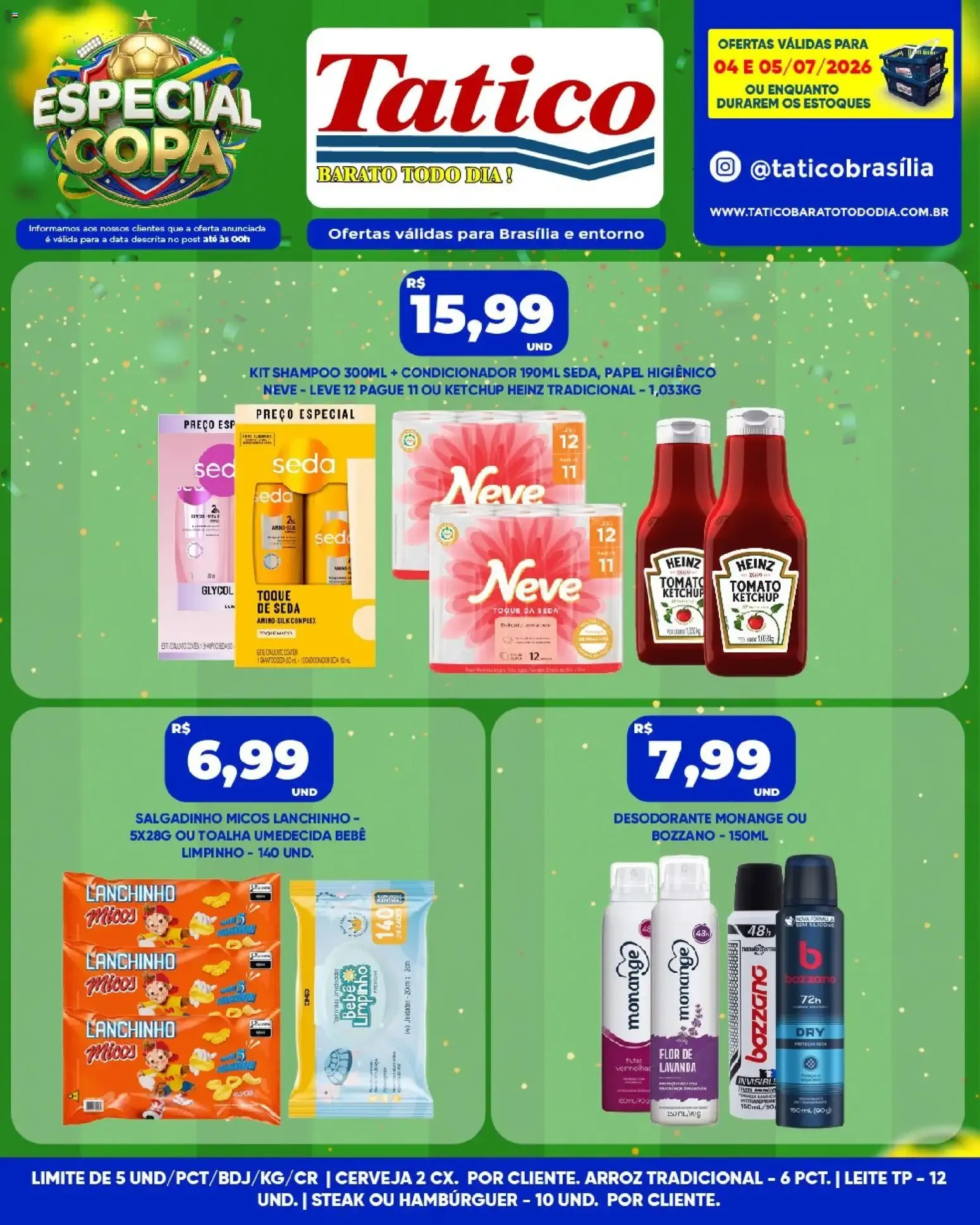 Encarte de Tatico ofertas Fim de Semana de 04/07/2026 | Promoções Online 4 de julho até 5 de julho 2026 - Pagina 7