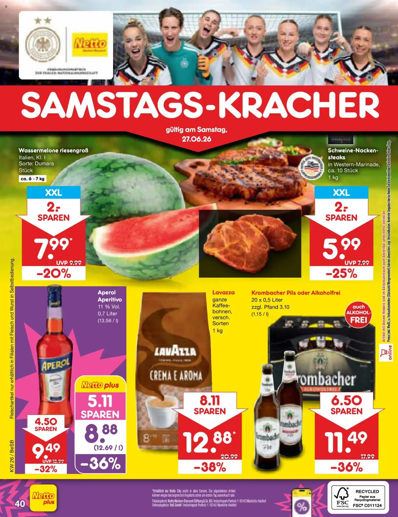 Netto Marken-Discount Prospekt (ab 22.06.2026) » Angebote von 22. Juni bis 27. Juni 2026 - Prospekt seite 52